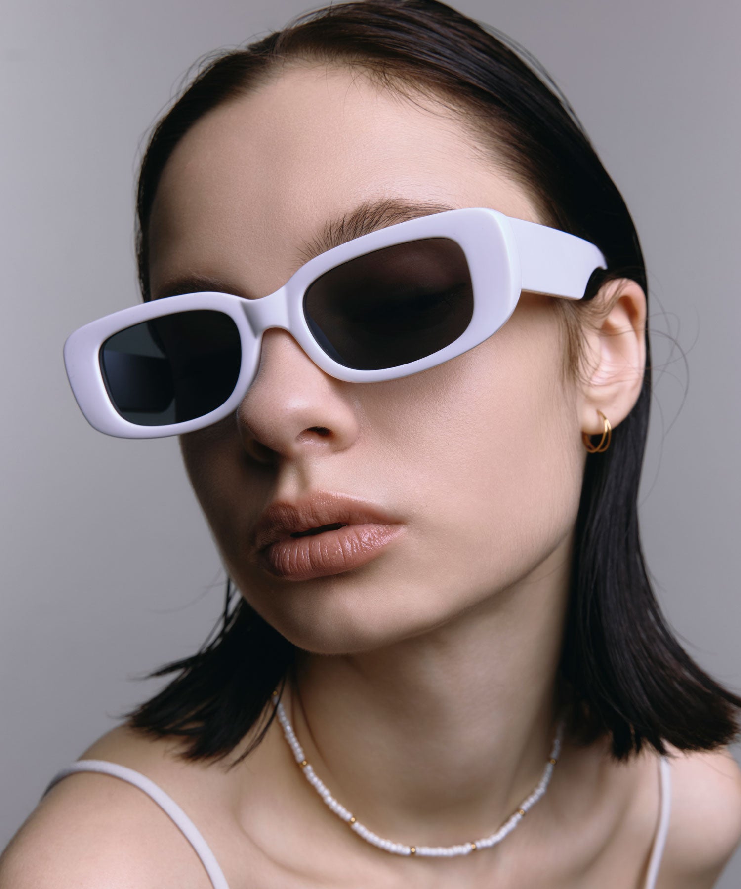 [ホワイト]カラーレンズスクエア