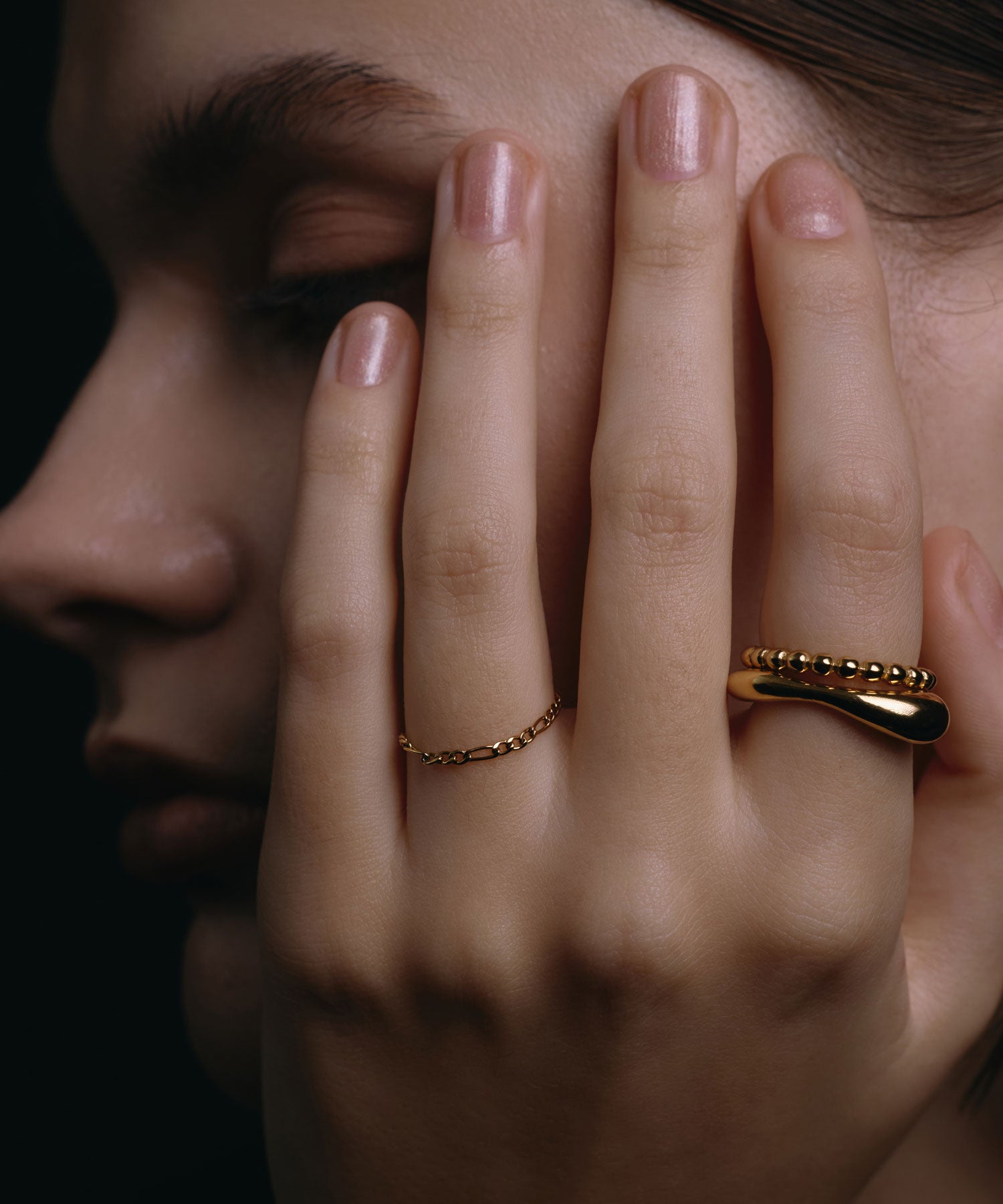 [黄金]组合链戒指