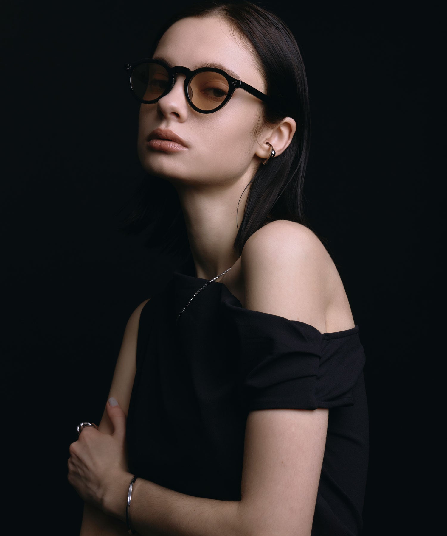 [ブラックxベージュ]クラウンパント