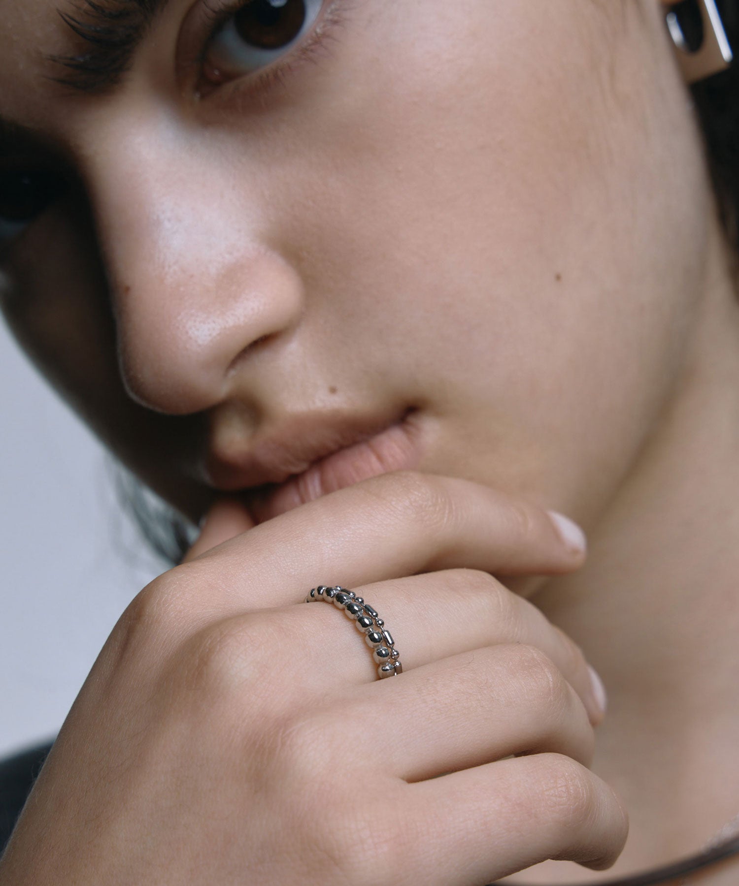 [シルバー]ドットリング