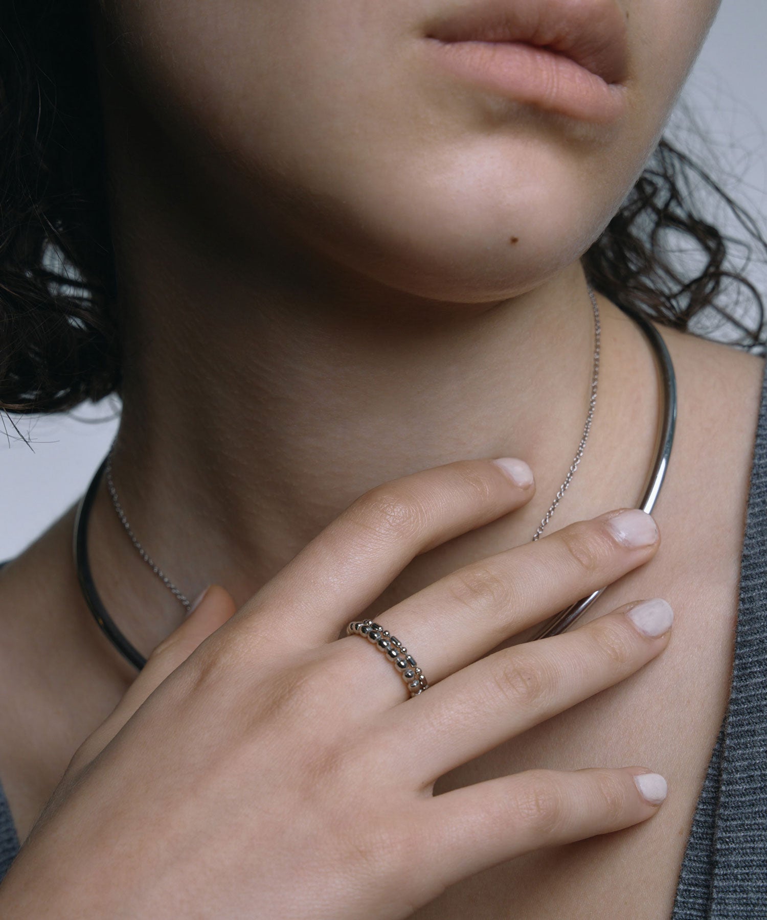 [シルバー]ドットリング