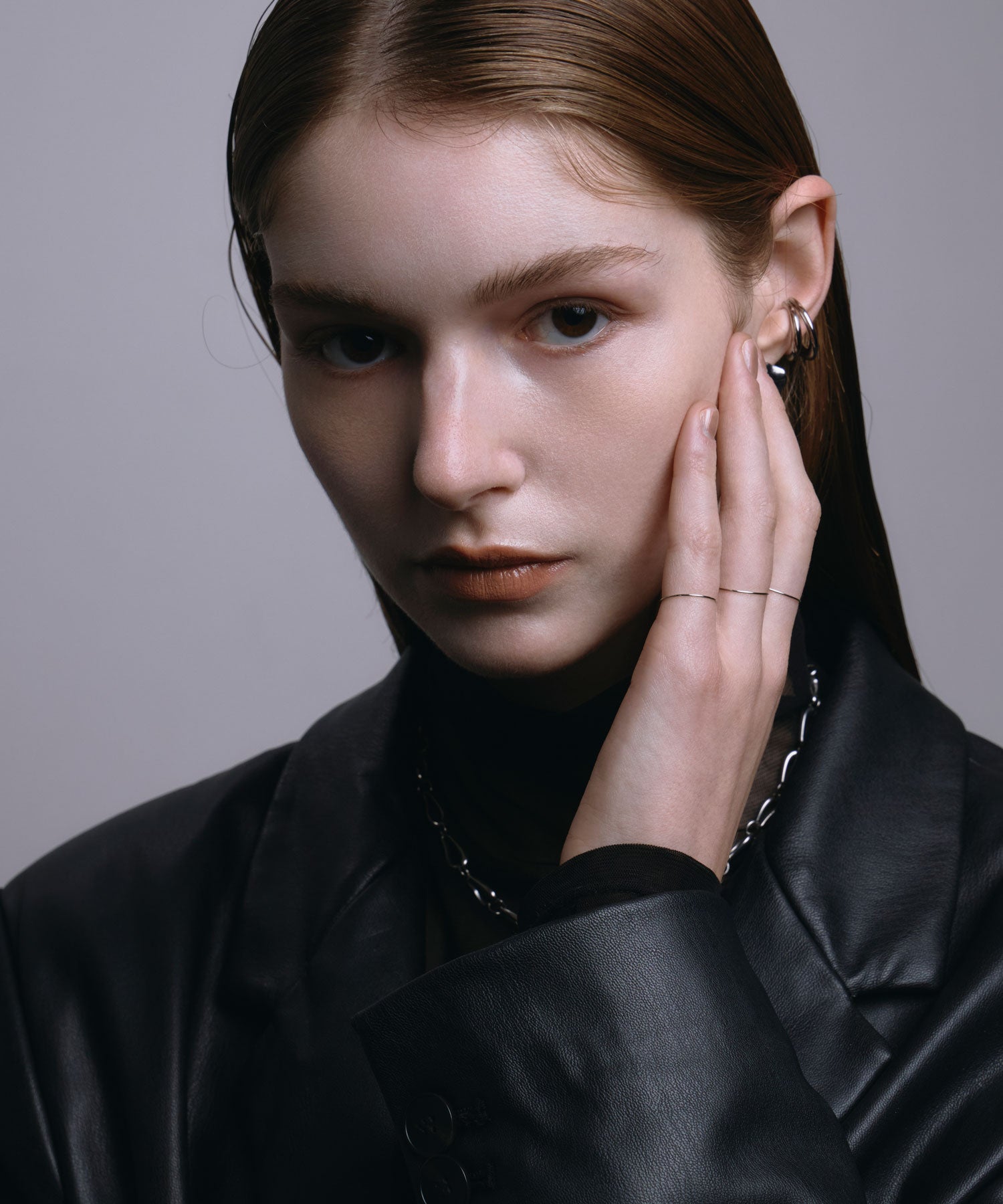 [银色]双线耳袖