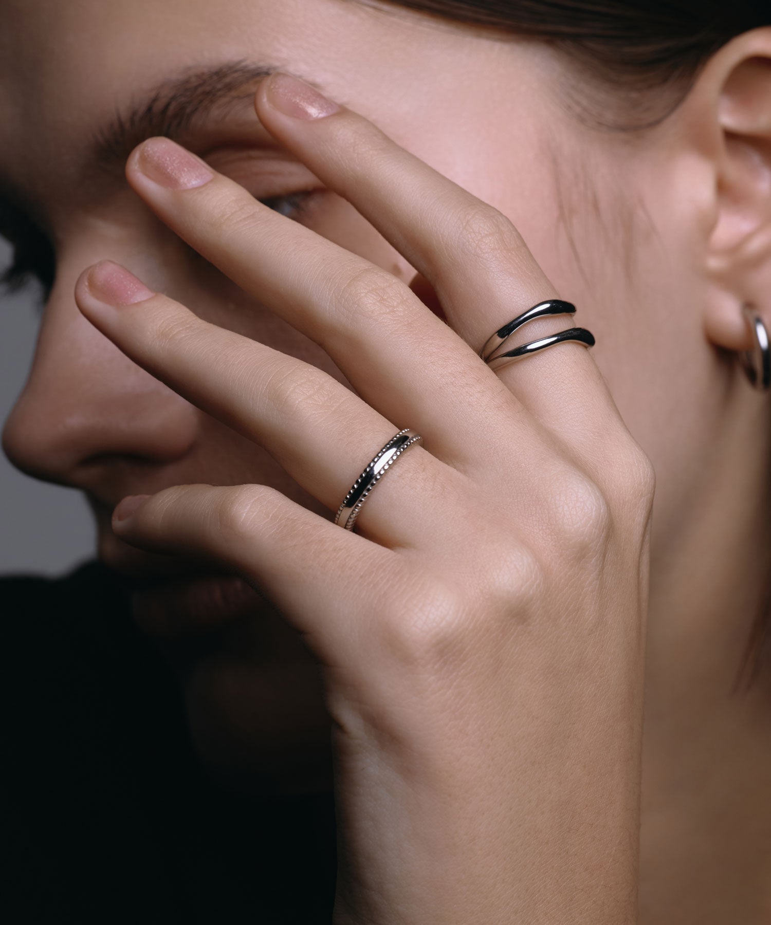 [Silver] Double Mill Ring