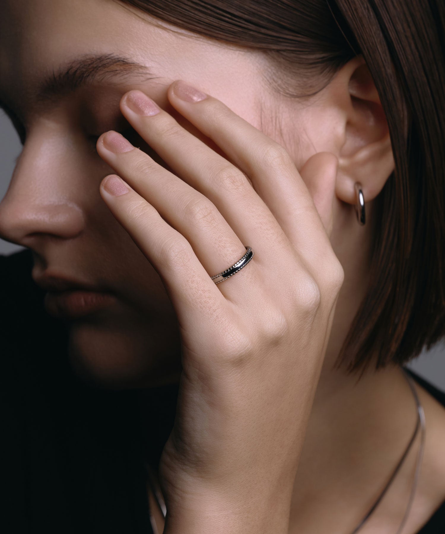 [Silver] Double Mill Ring