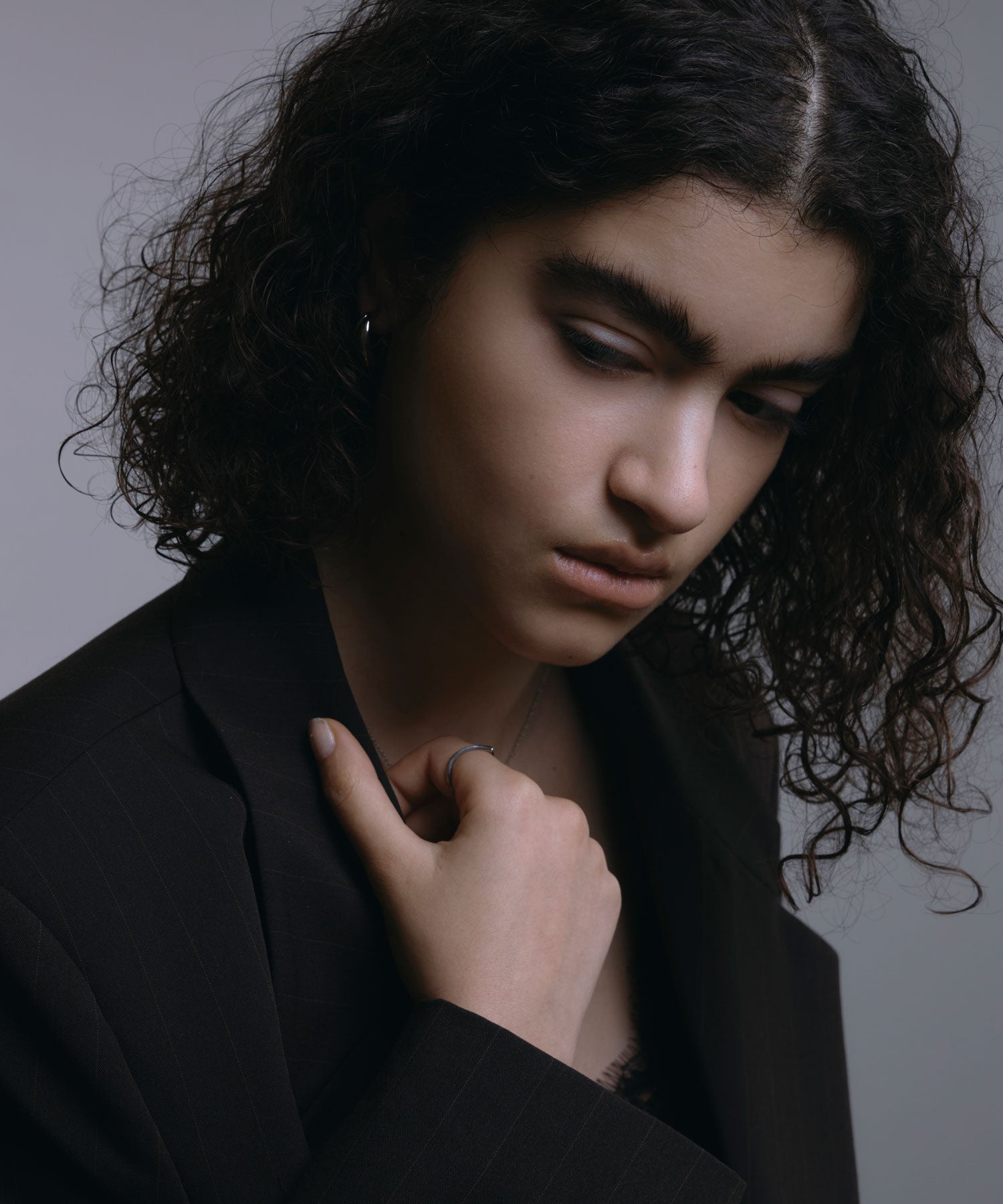 [Silver] Double Hoop Earrings