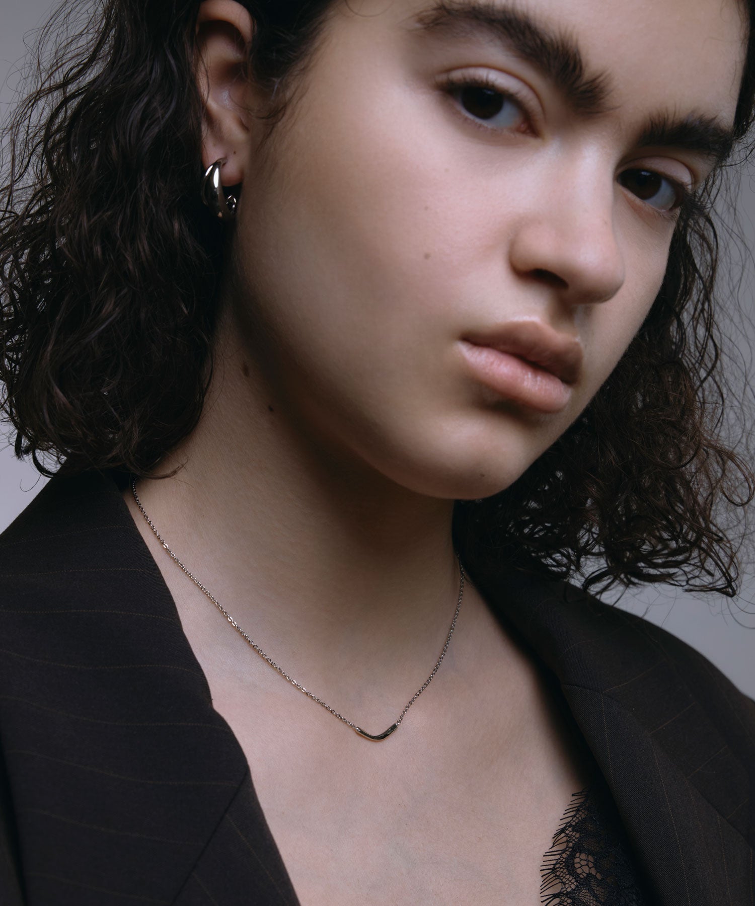 [Silver] Double Hoop Earrings