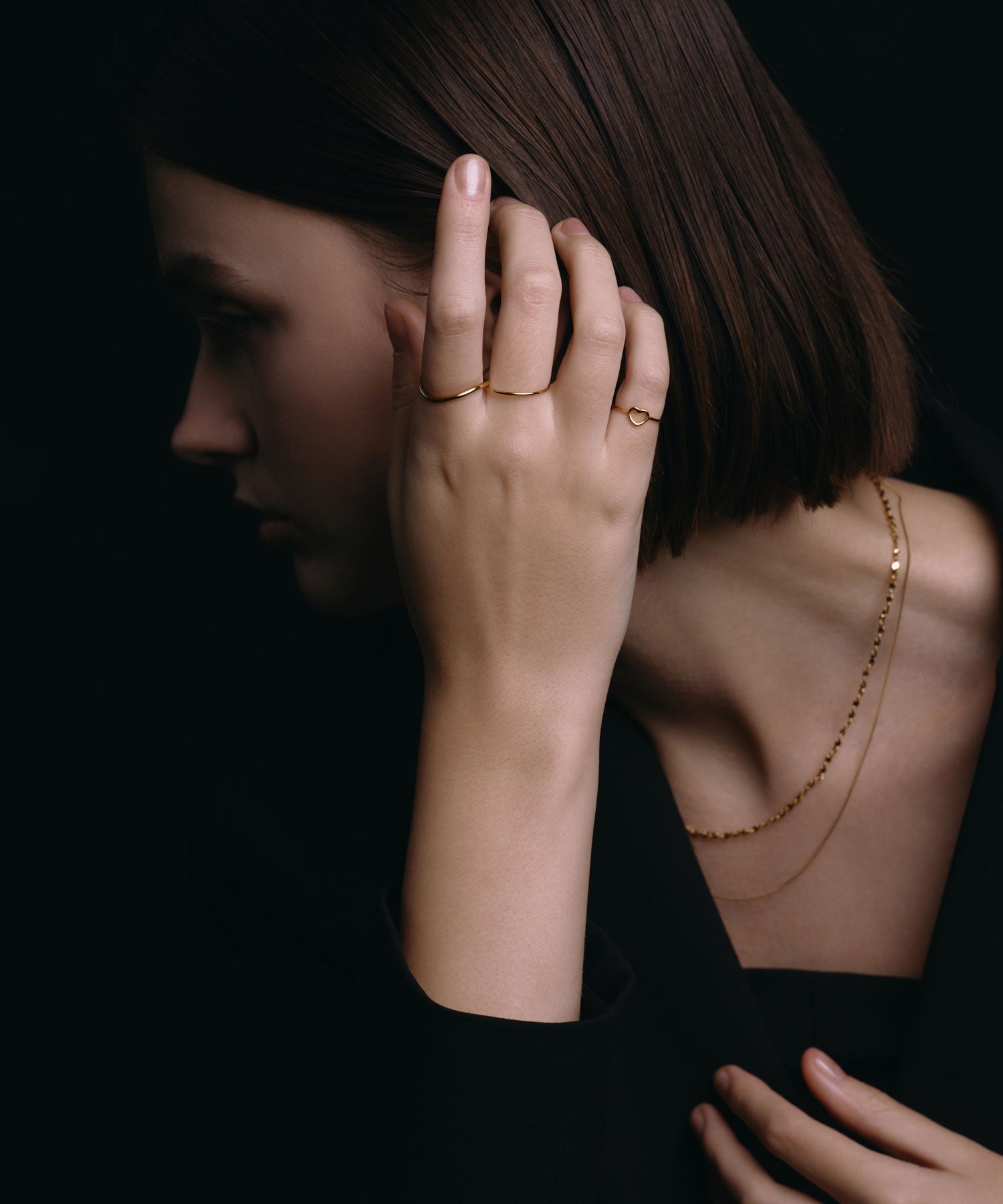 [Gold] Double Hoop Ring