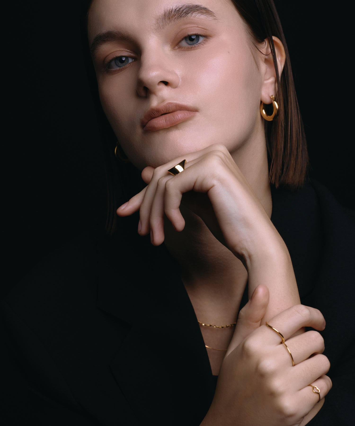 [Gold] Double Hoop Ring