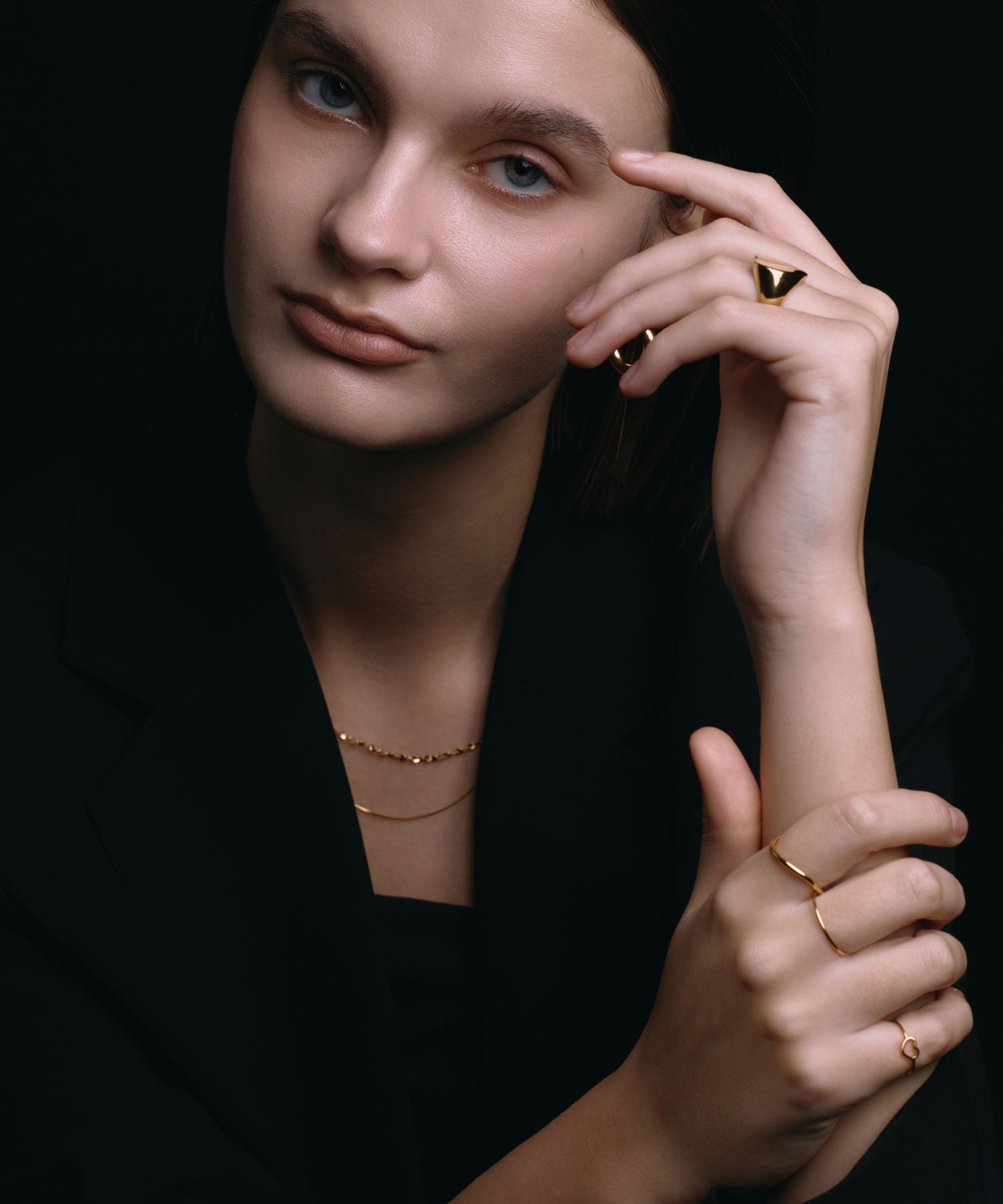 [Gold] Double Hoop Ring