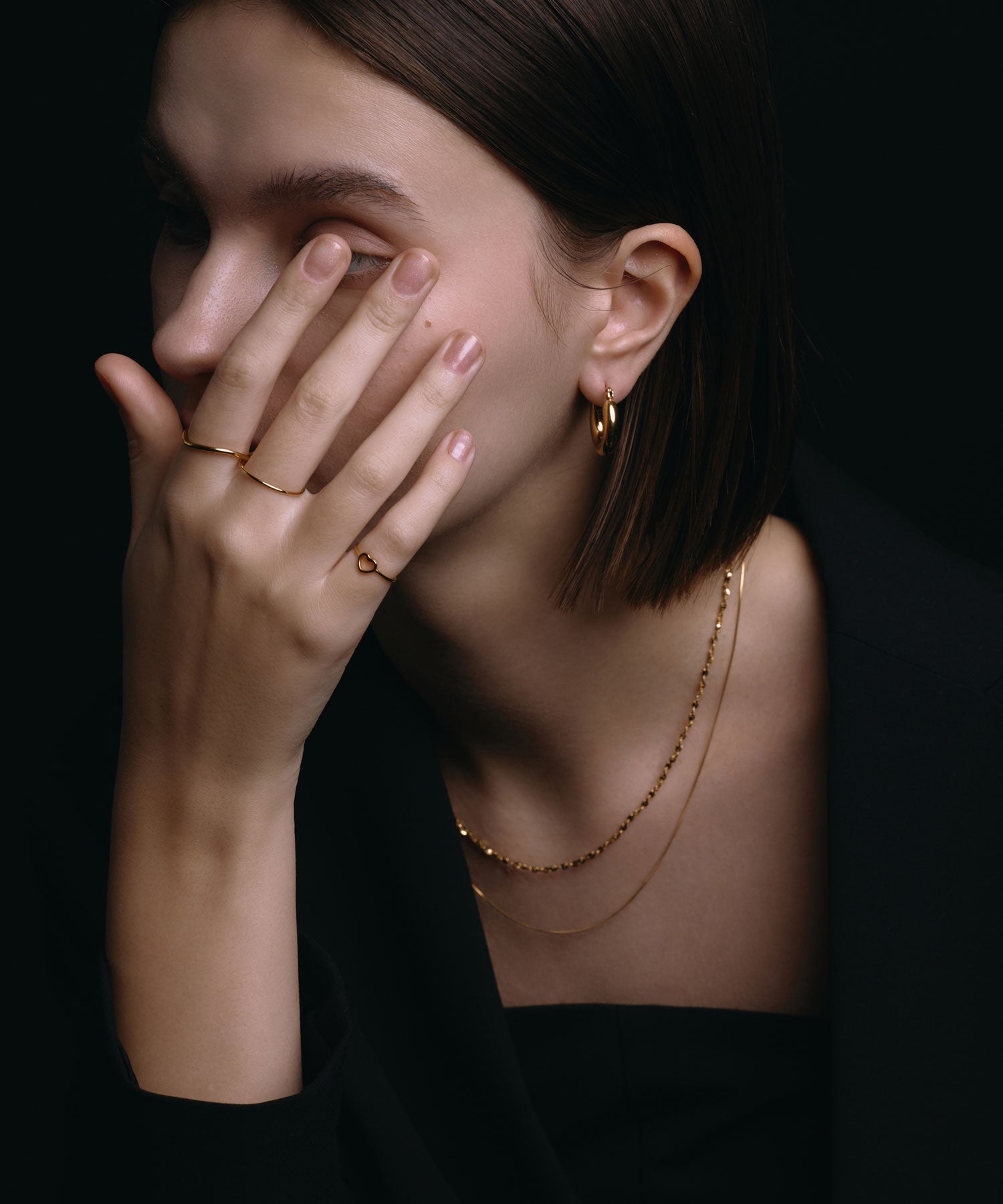 [Gold] Double Hoop Ring