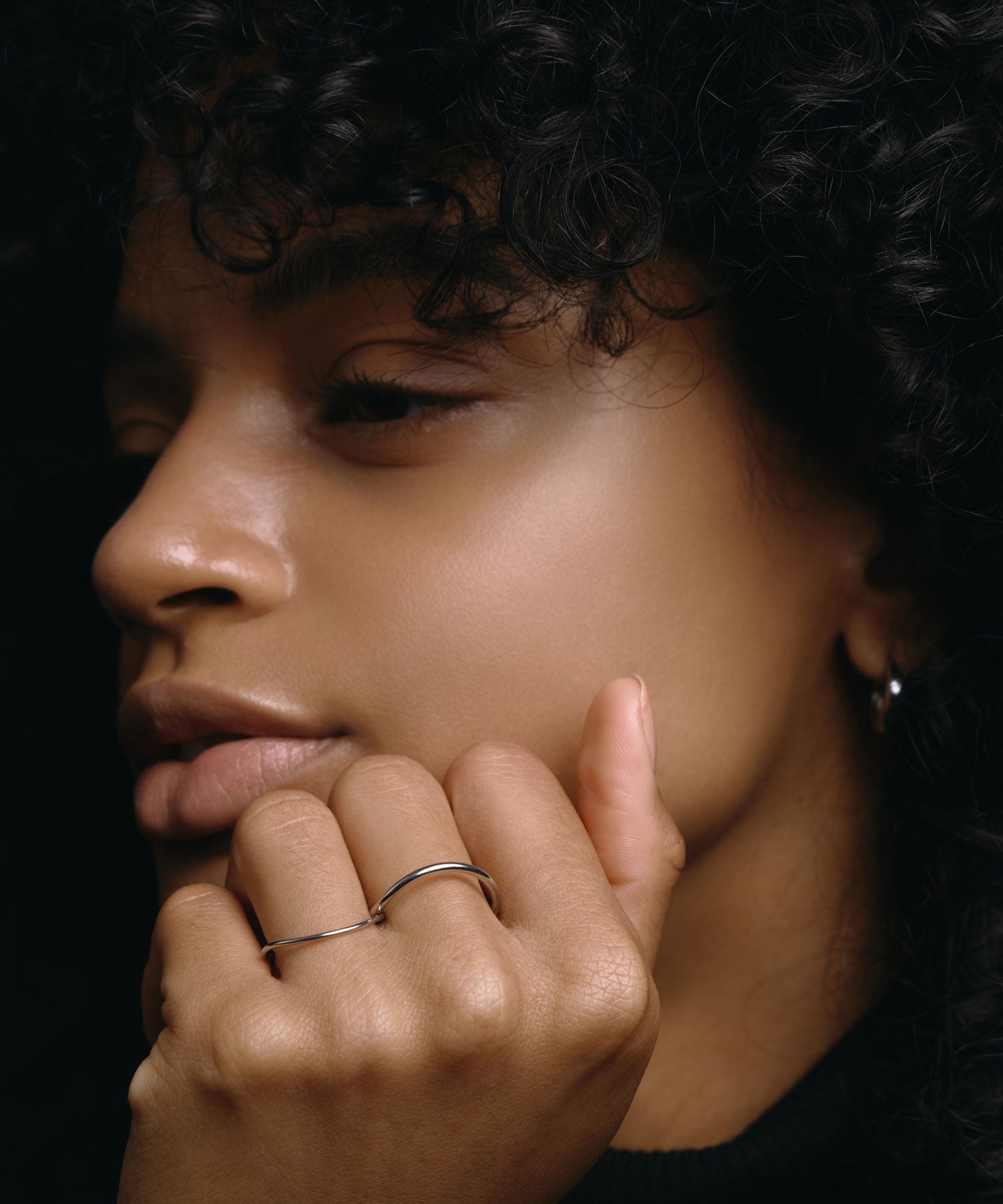 [银色]ダブルフープリング