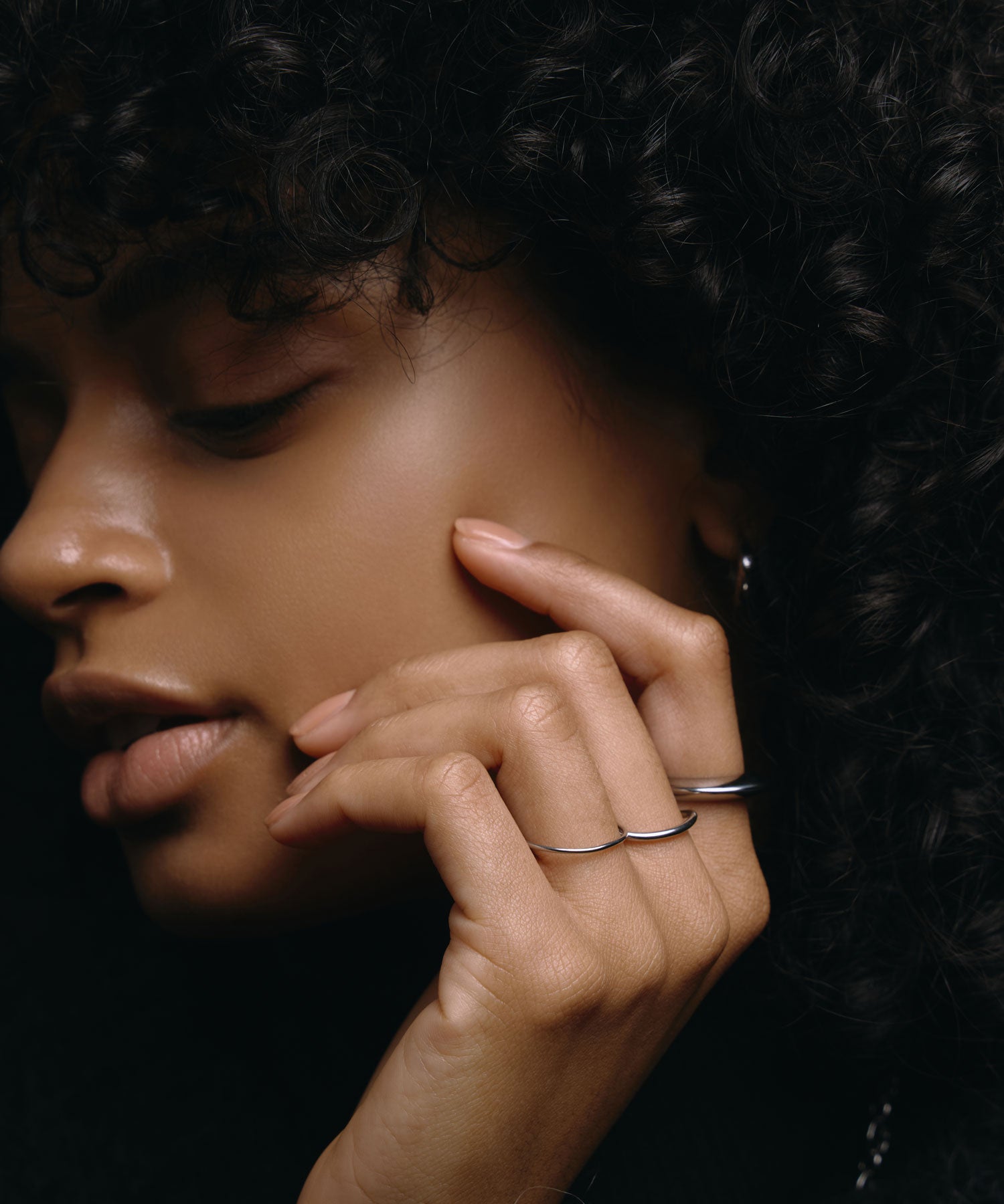 [银色]ダブルフープリング