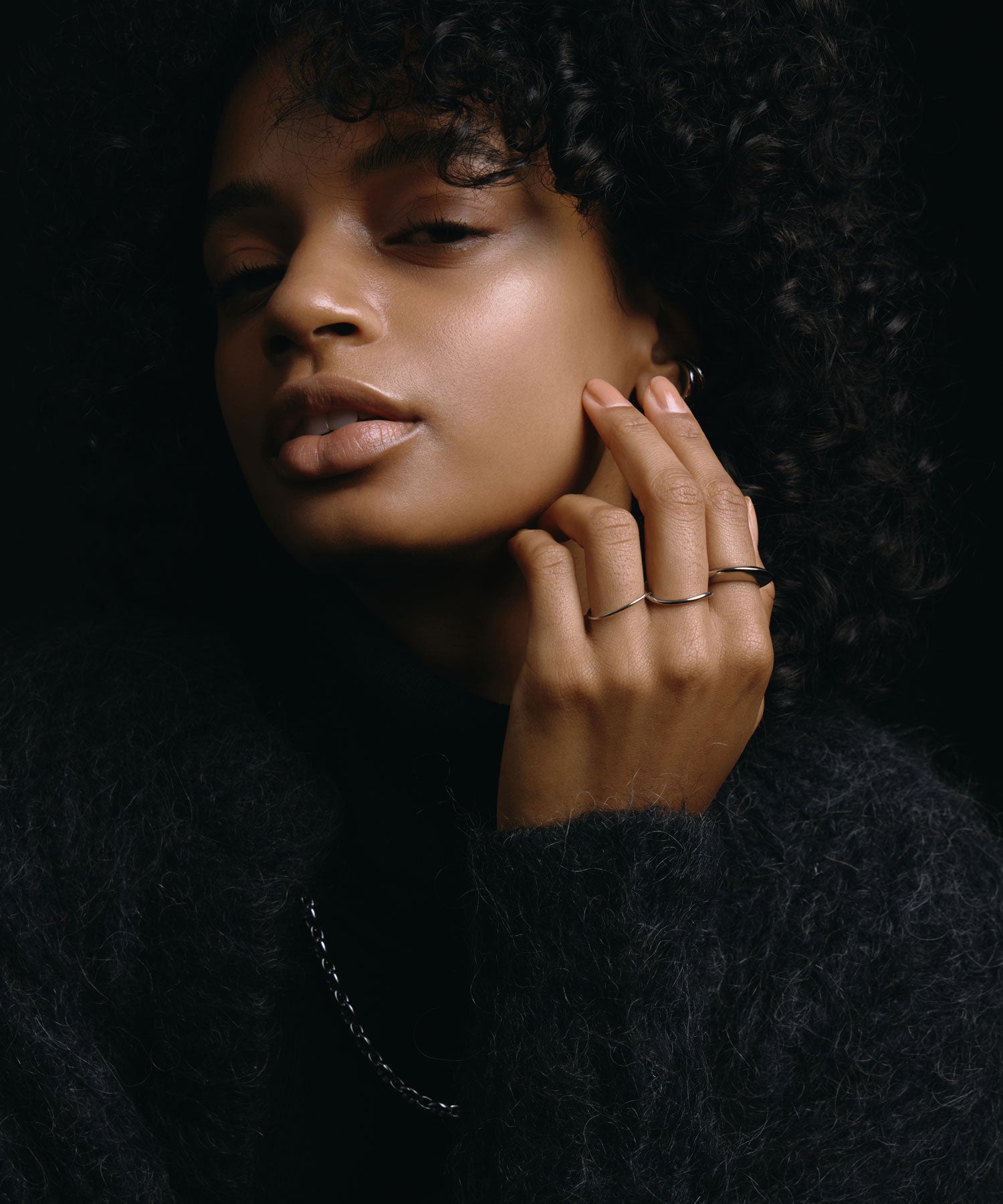 [银色]ダブルフープリング