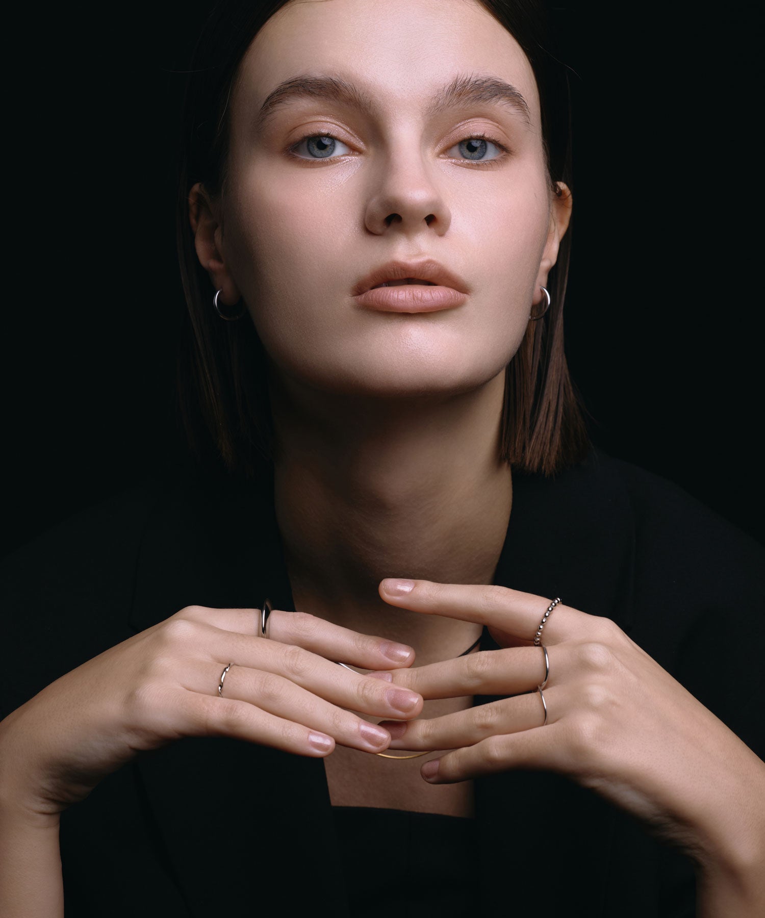 [银色]ダブルフープリング