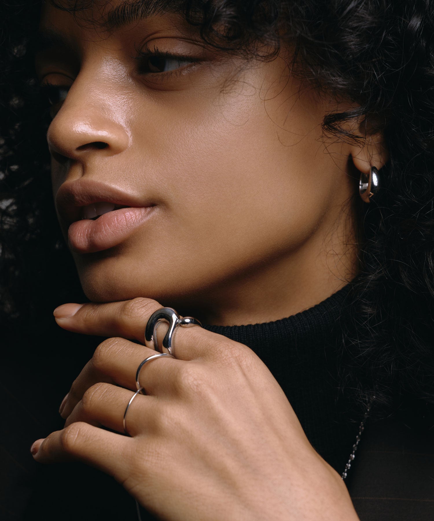 [银色]ダブルフープリング