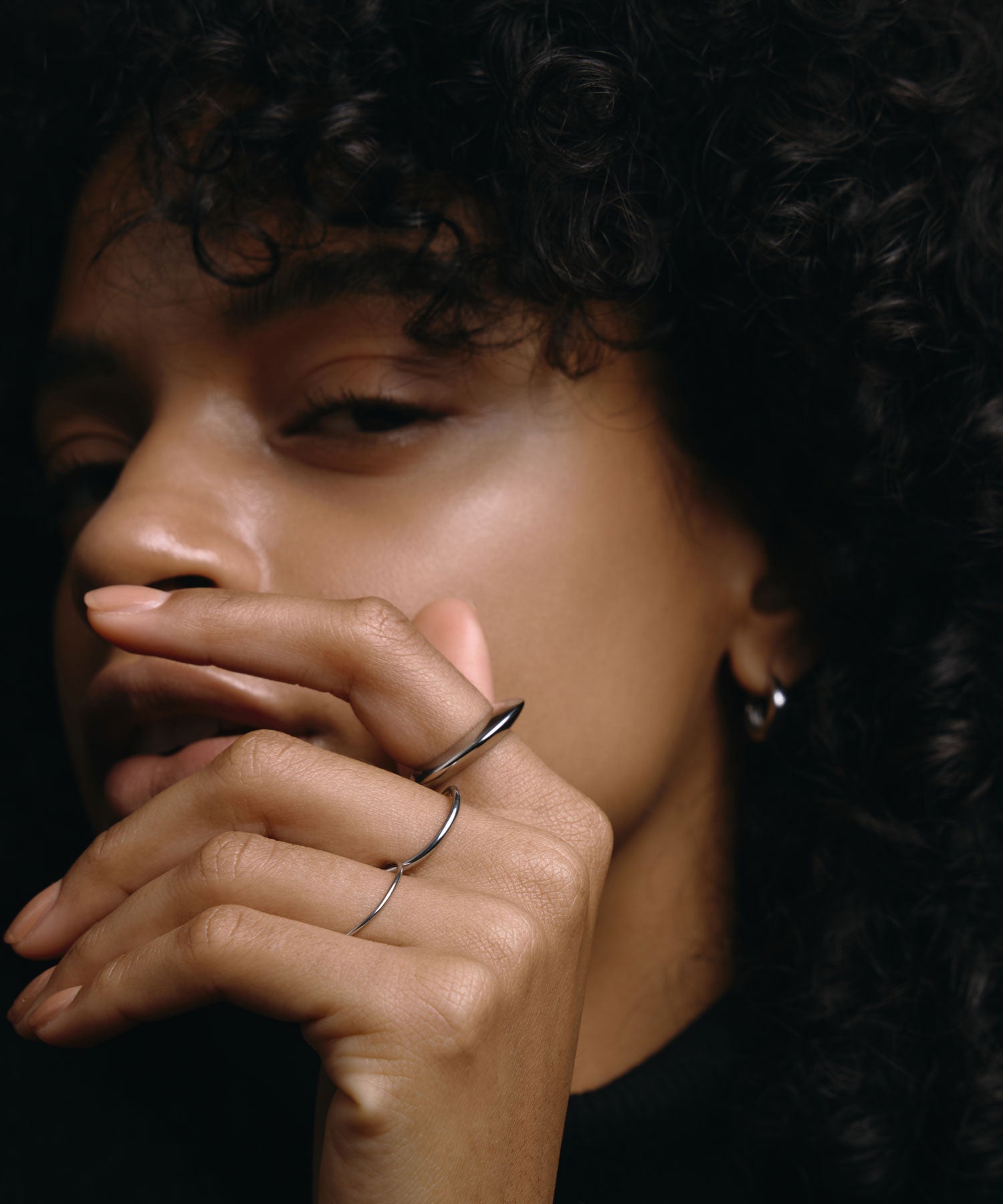 [银色]ダブルフープリング