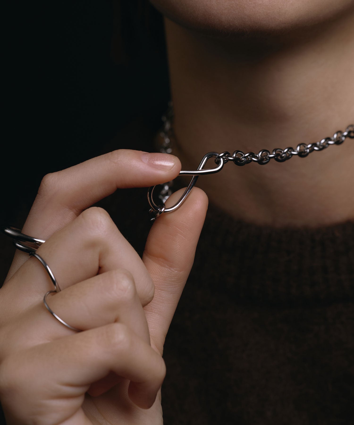 [银色]ダブルフープリング