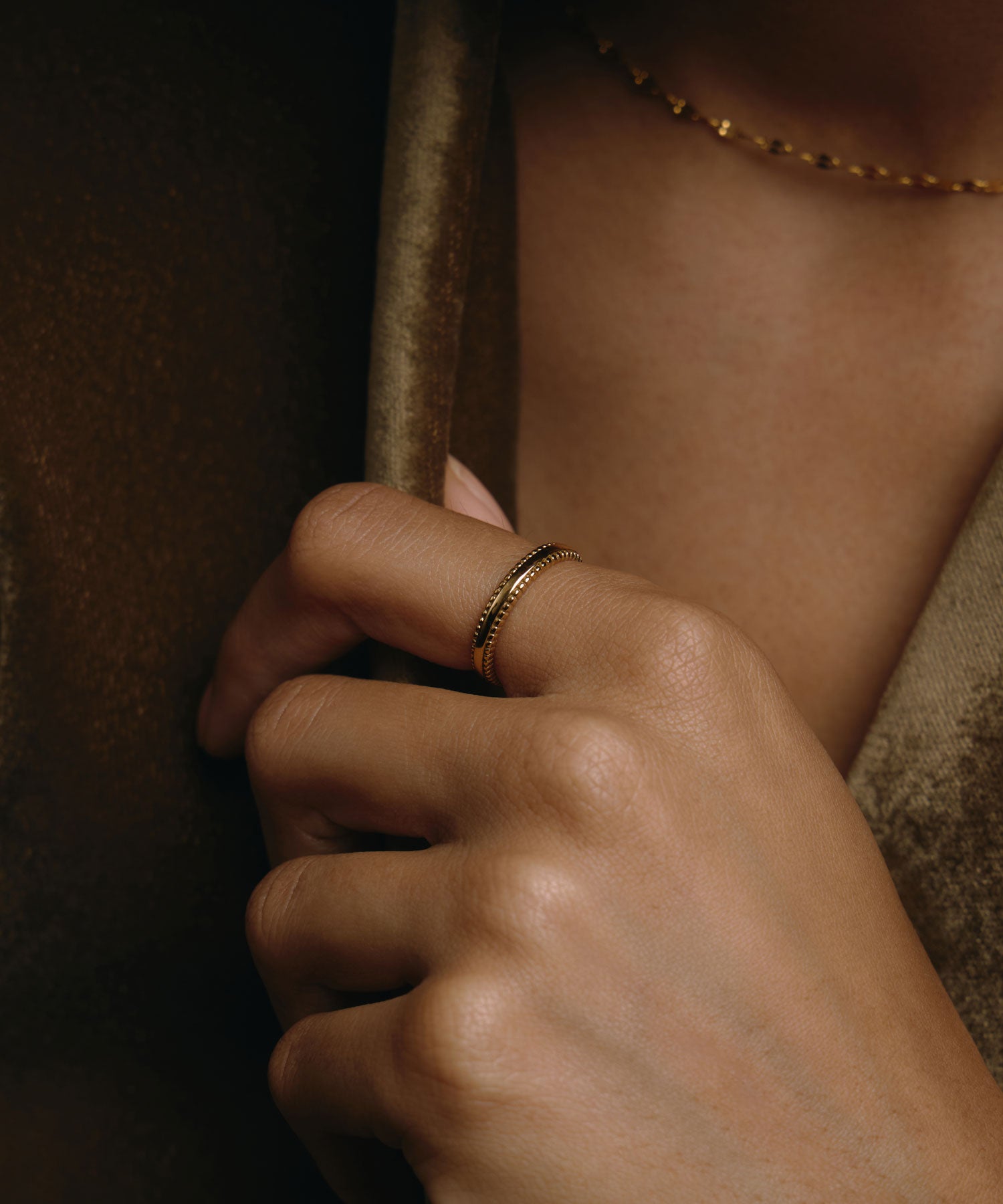 [Gold] Double Mill Ring