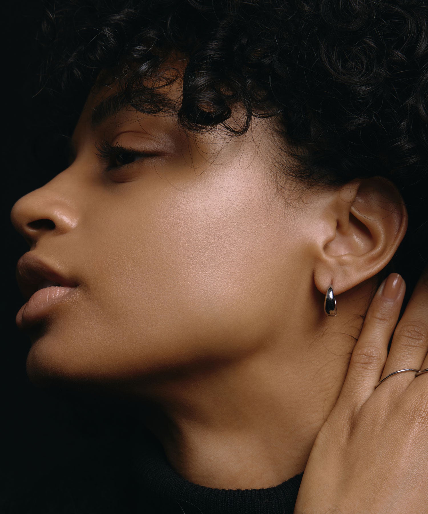 079【ジョージジョンセン】シルバー　フープ　ピアス　ドロップ 079【ジョージジョンセン】シルバー フープ ピアス ドロップ 079