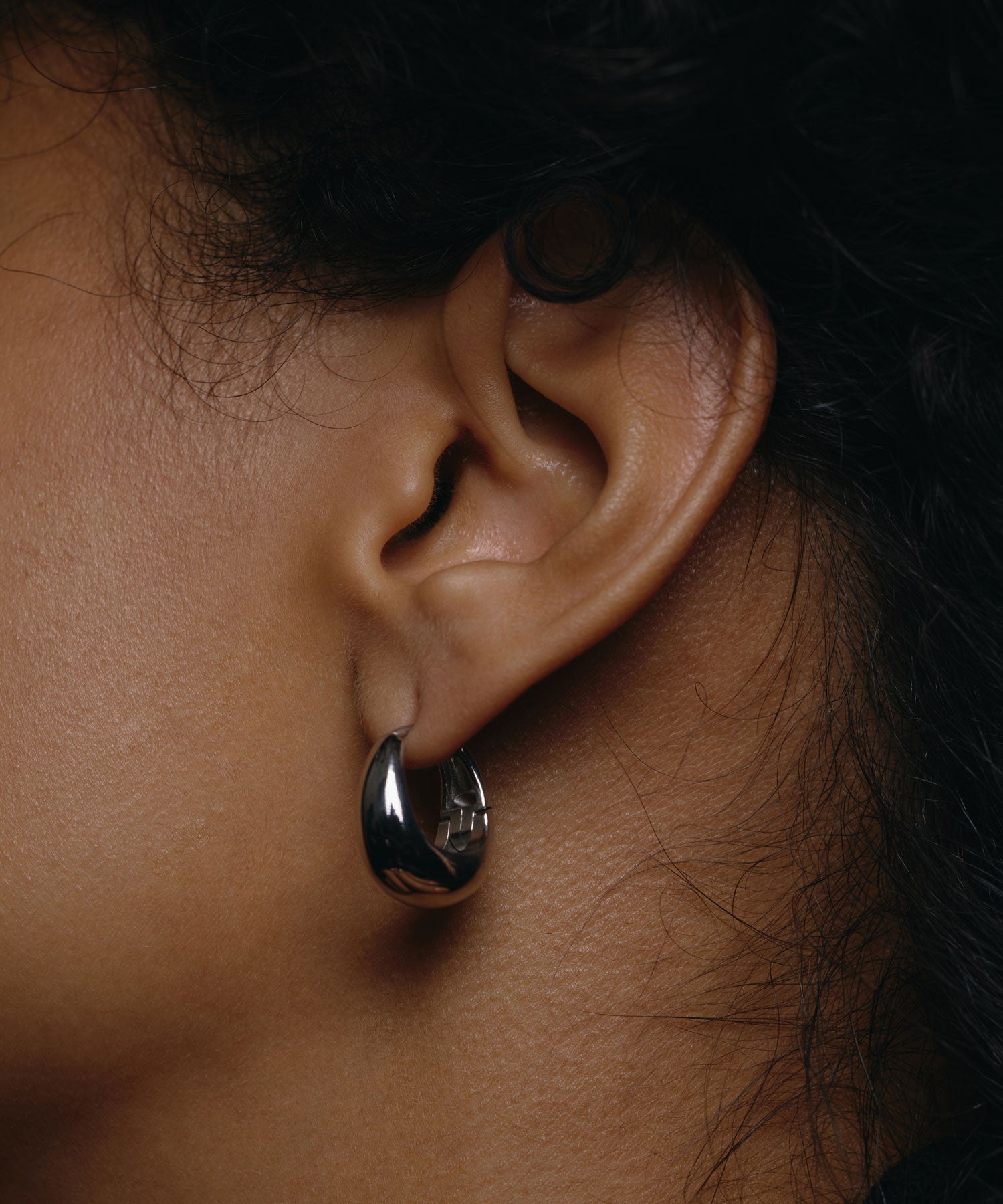 [シルバー]ドロップレットピアス