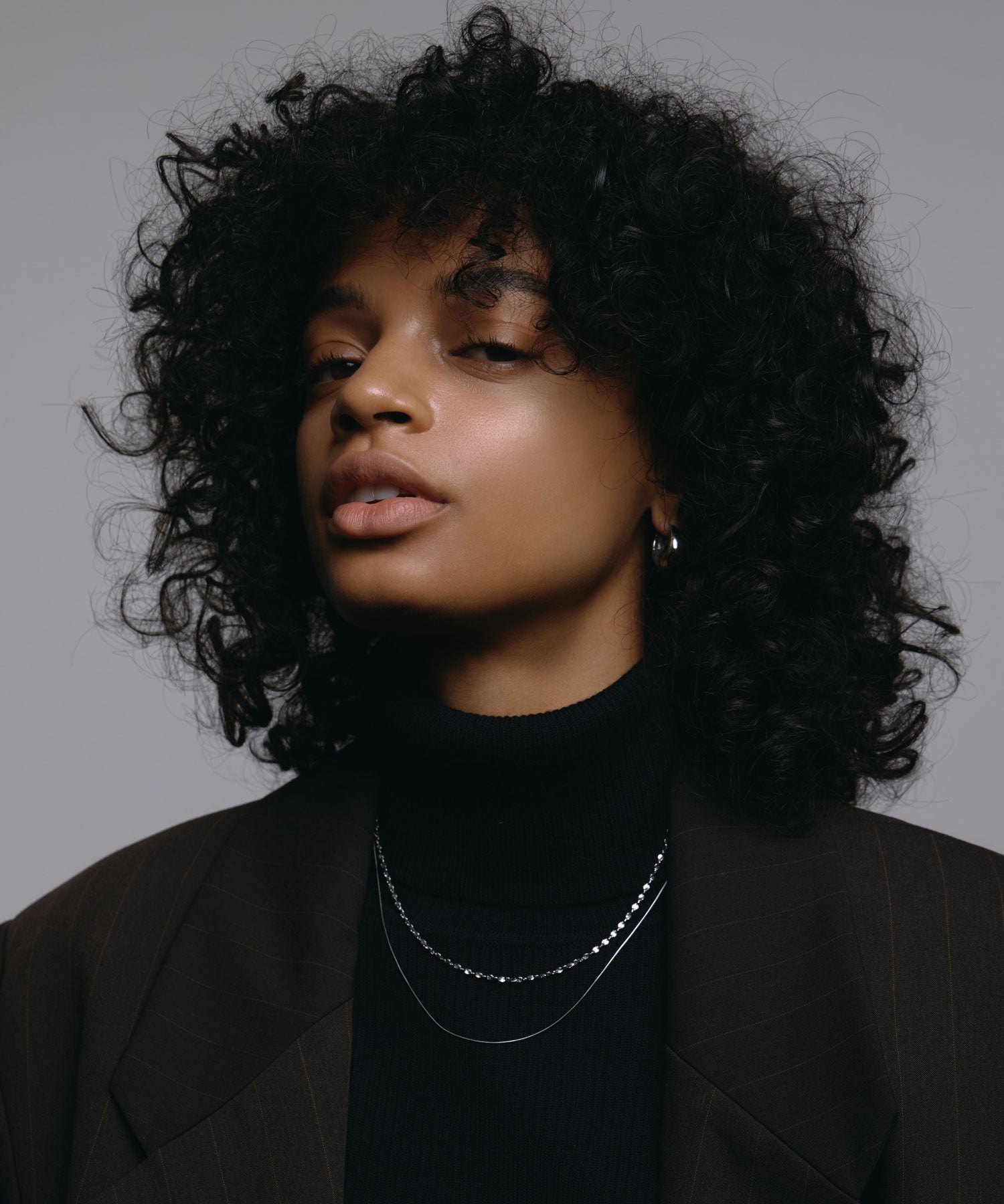 [シルバー]ドロップレットピアス