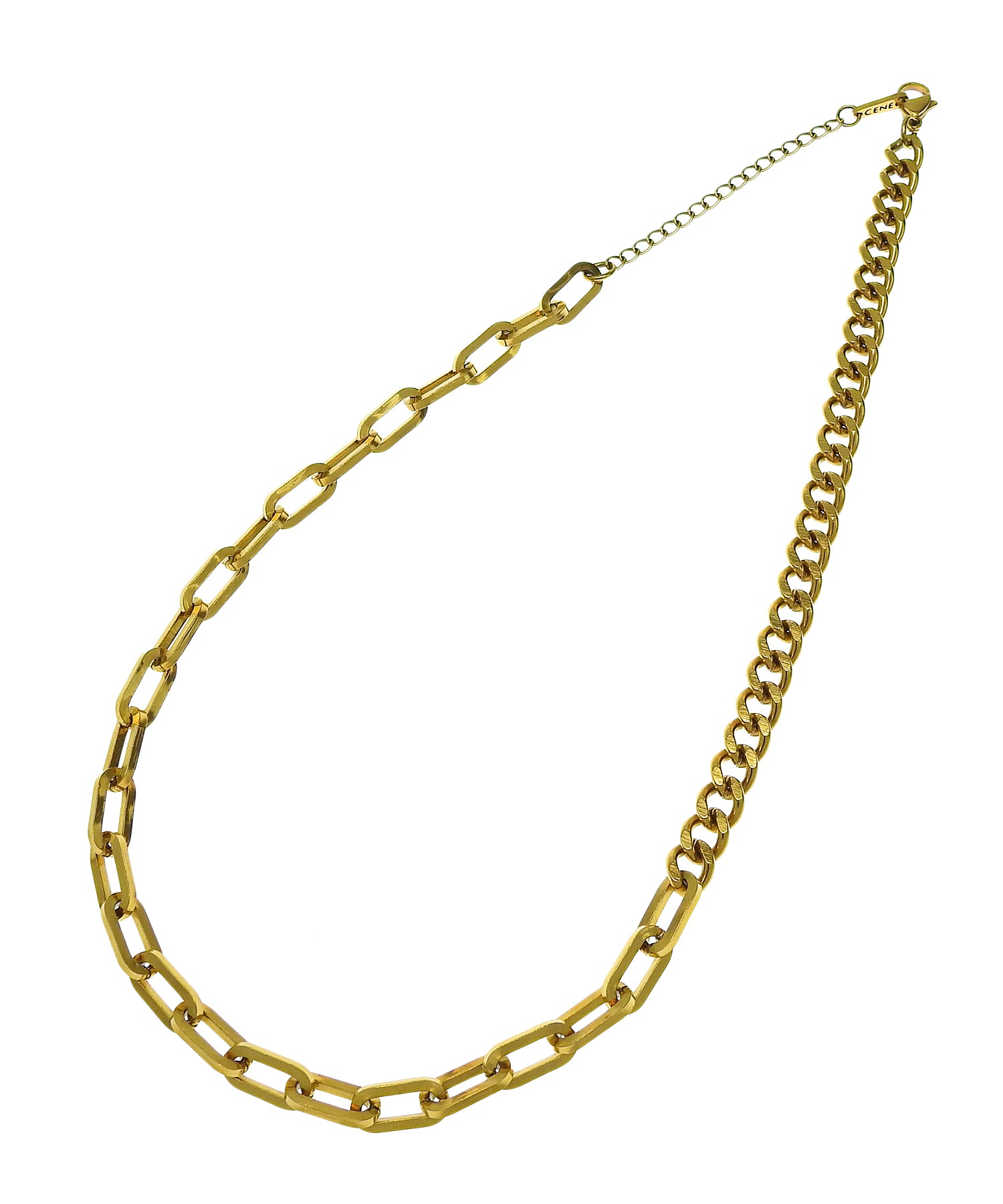 [ゴールド]アシンメトリーチェーンネックレス