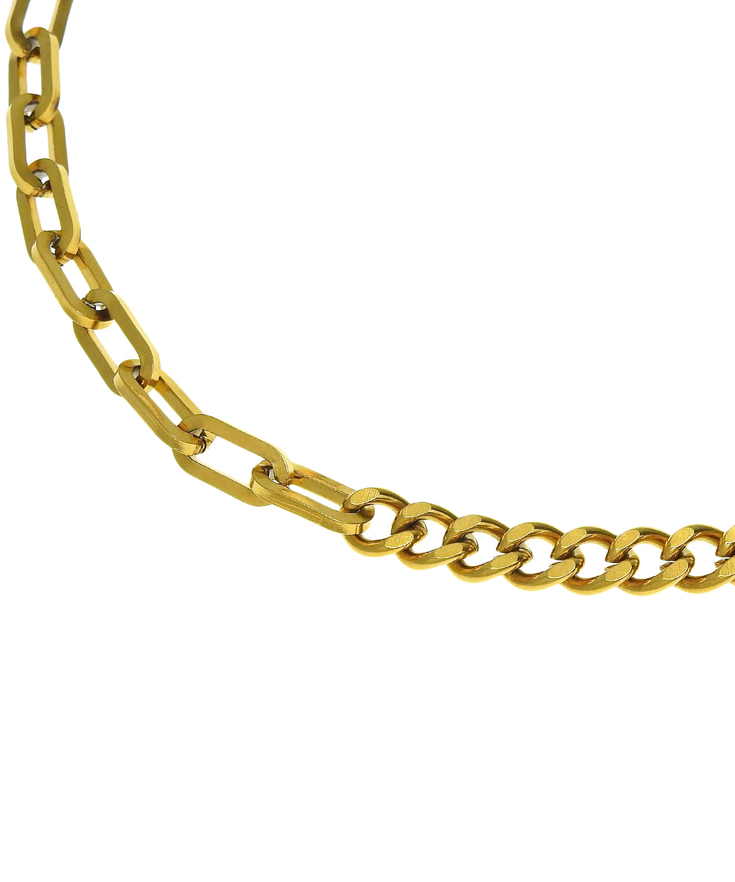 [ゴールド]アシンメトリーチェーンネックレス