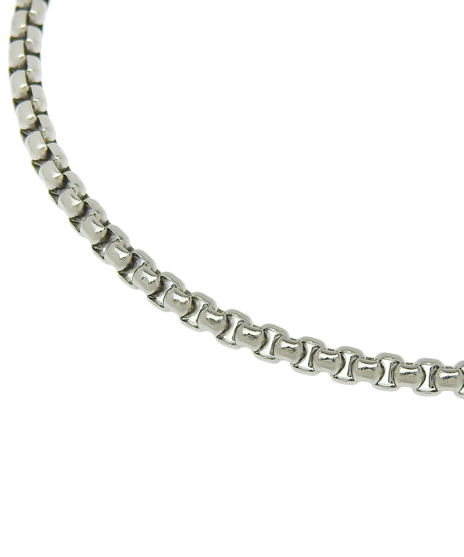 シルバー]アークボックスチェーンブレスレット