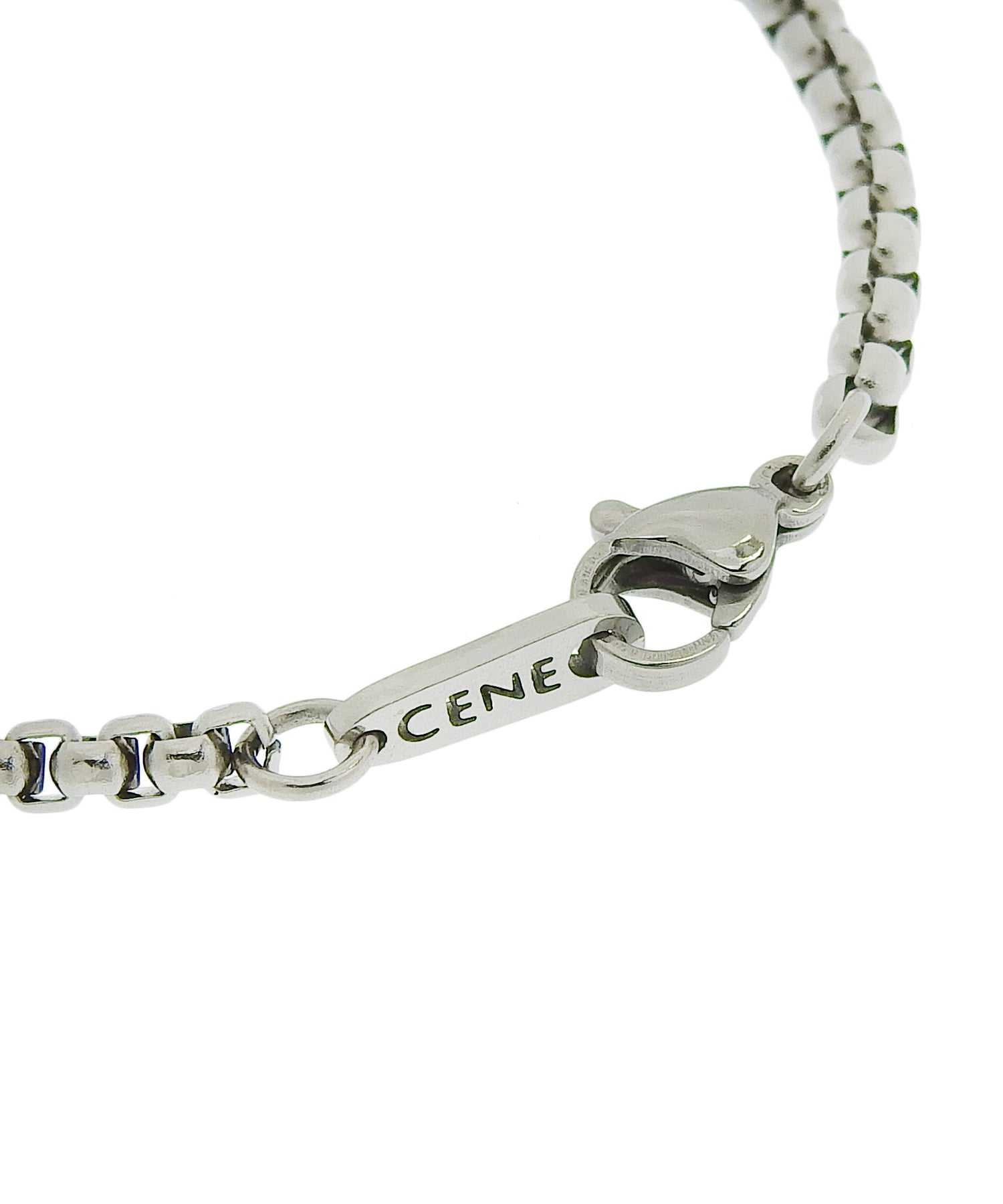 a ブレスレット シルバー]アークボックスチェーンブレスレット