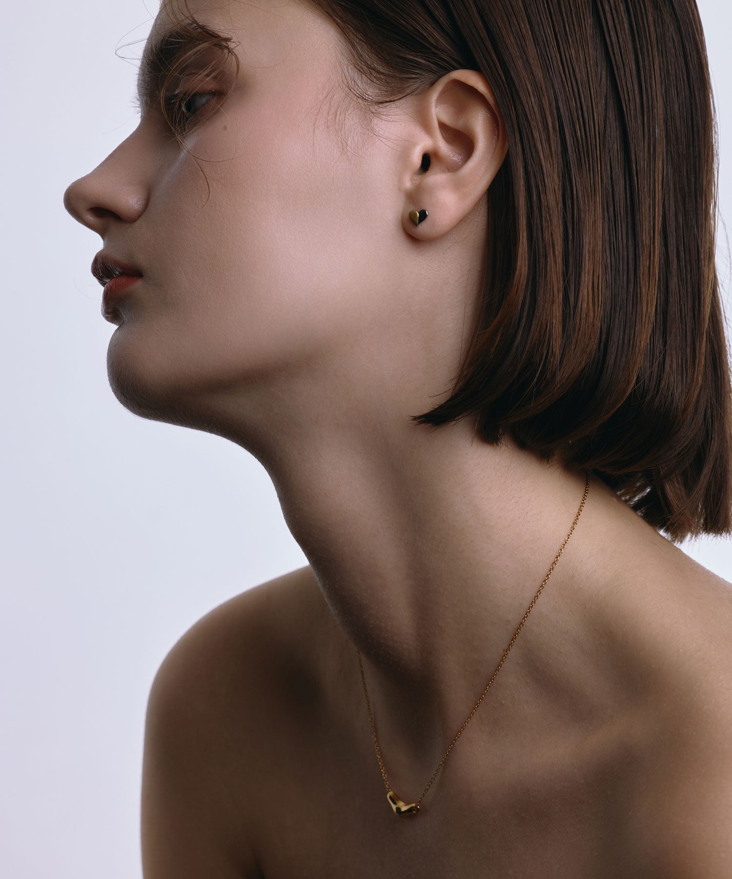 [ミックス]デュアルハートテクスチャーピアス