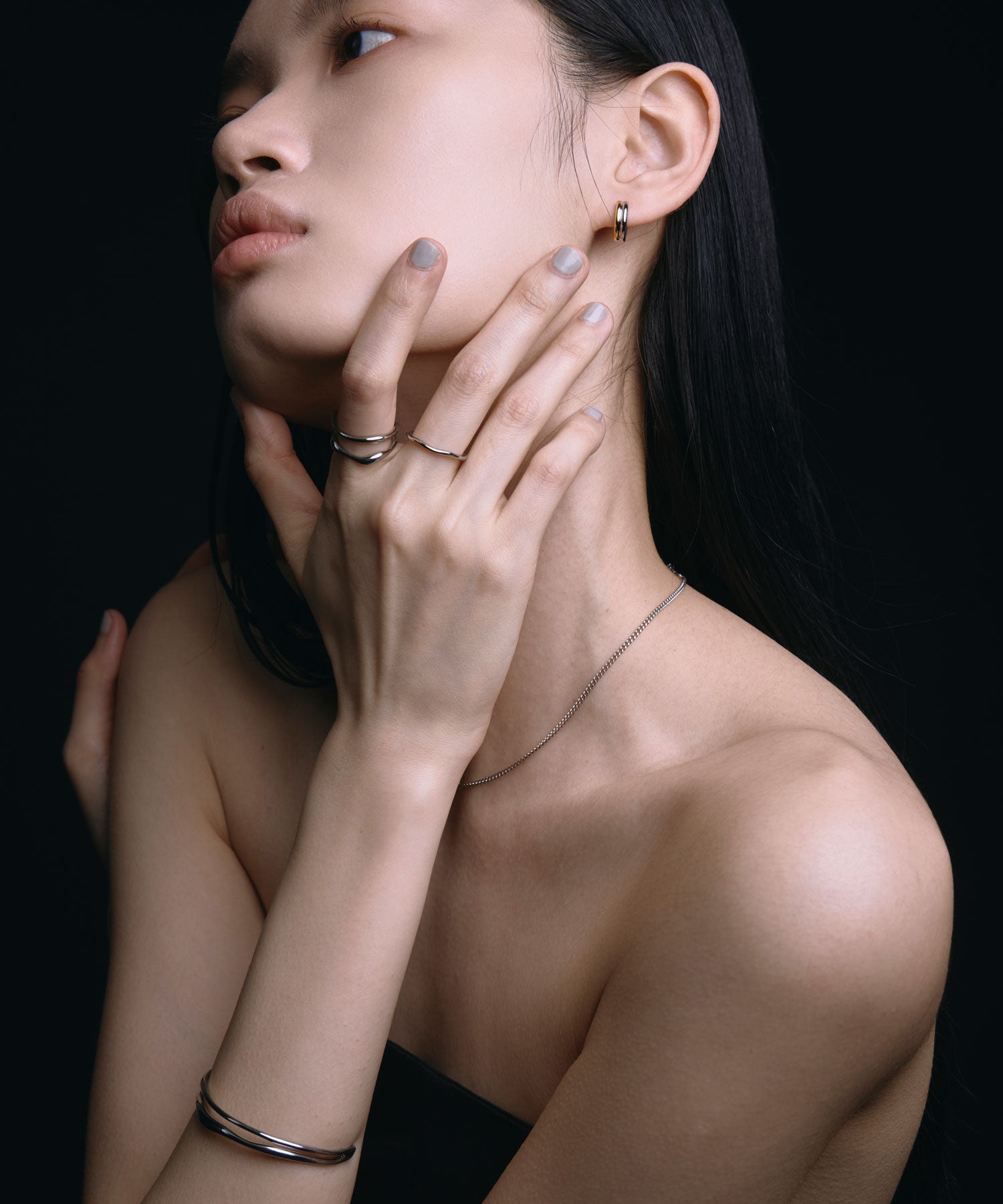 【展覽產品（預定三月底出貨】[銀色雙重文化手鐲