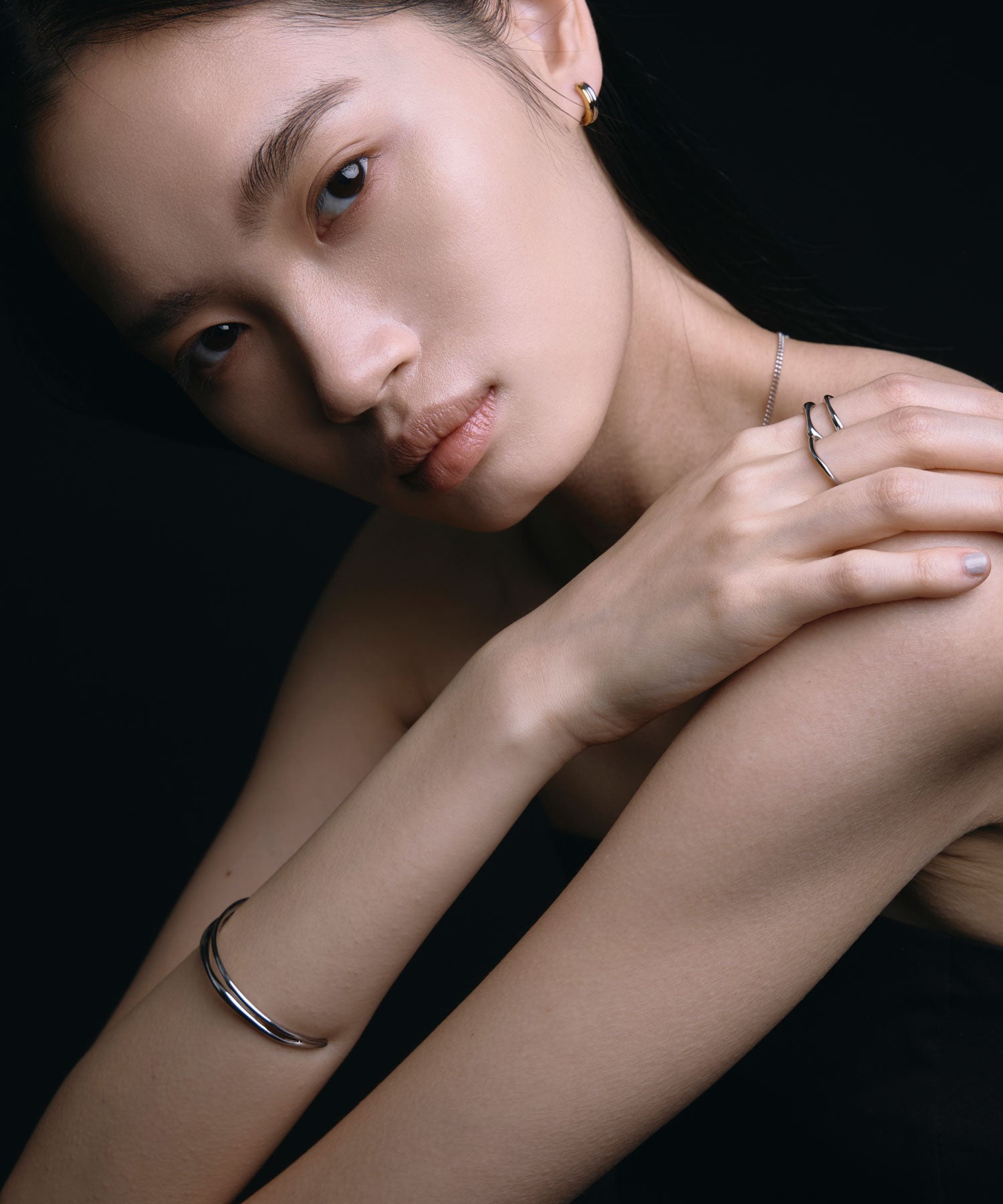 【展覽產品（預定三月底出貨】[銀色雙重文化手鐲