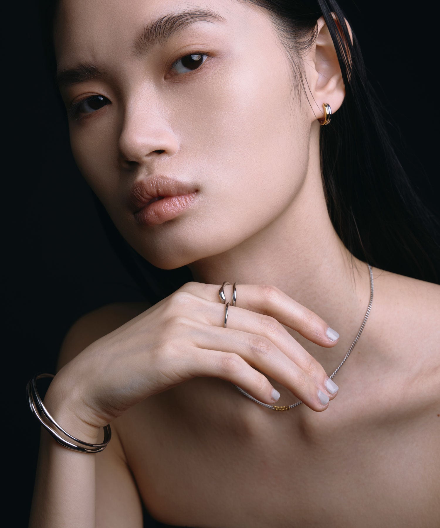 【展覽產品（預定三月底出貨】[銀色雙重文化手鐲