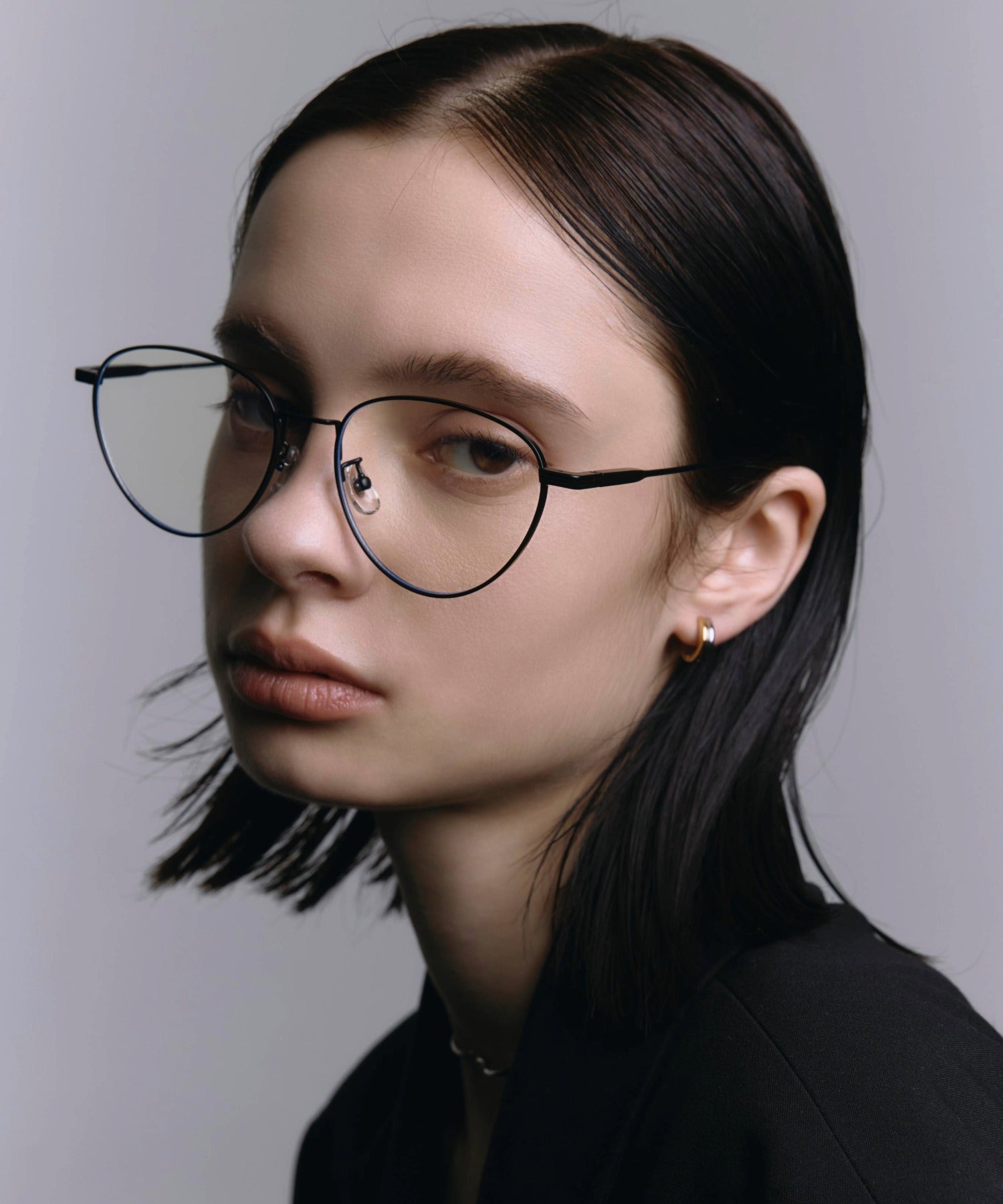 [ブラック]ボストンチタンフレーム