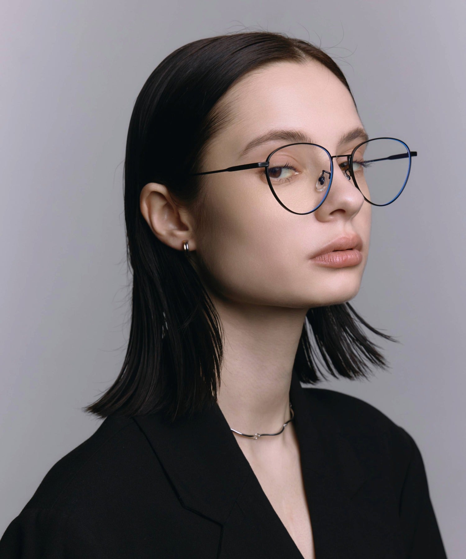 [ブラック]ボストンチタンフレーム