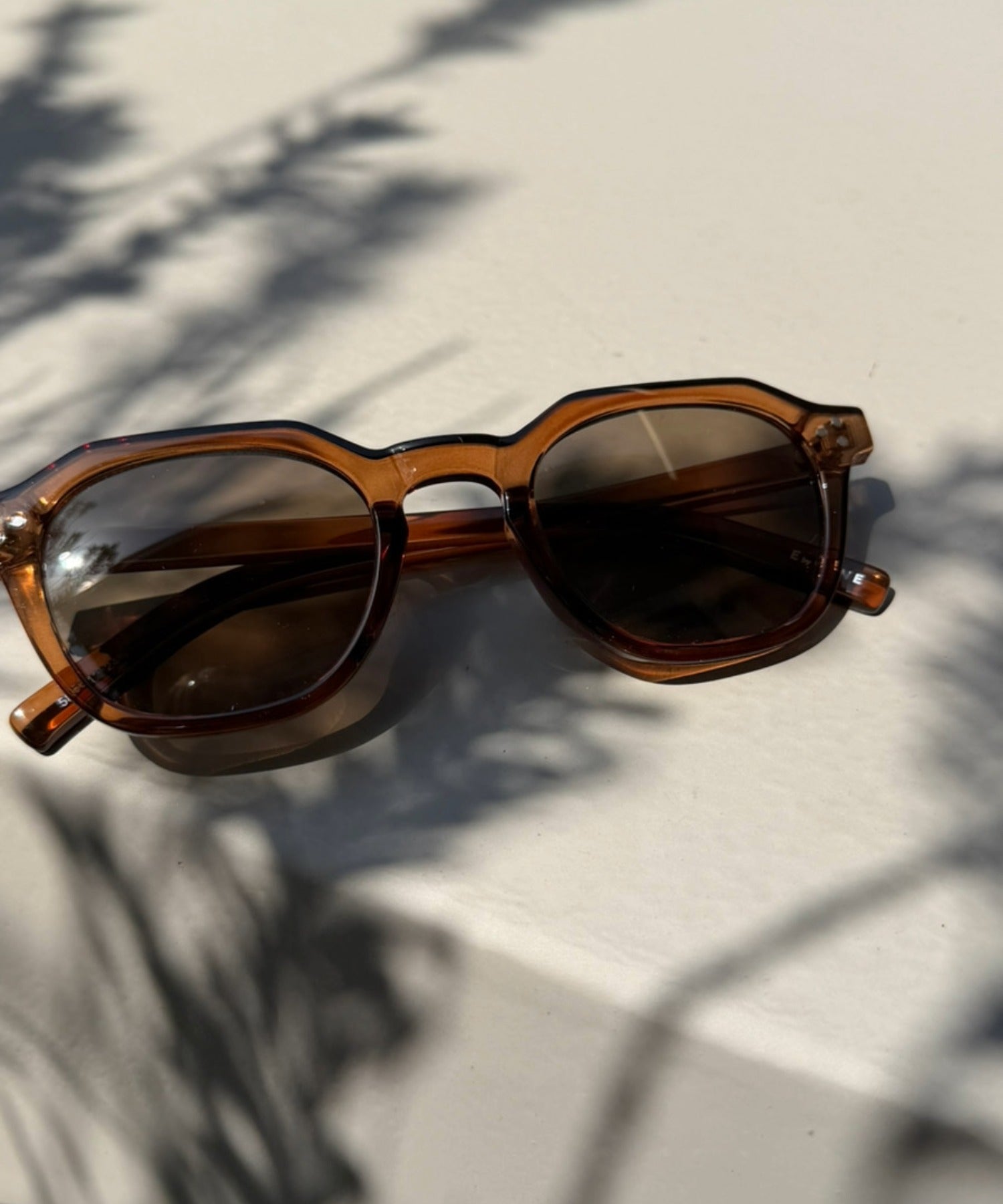 [ベージュ]カラーレンズスクエアクラウンパント