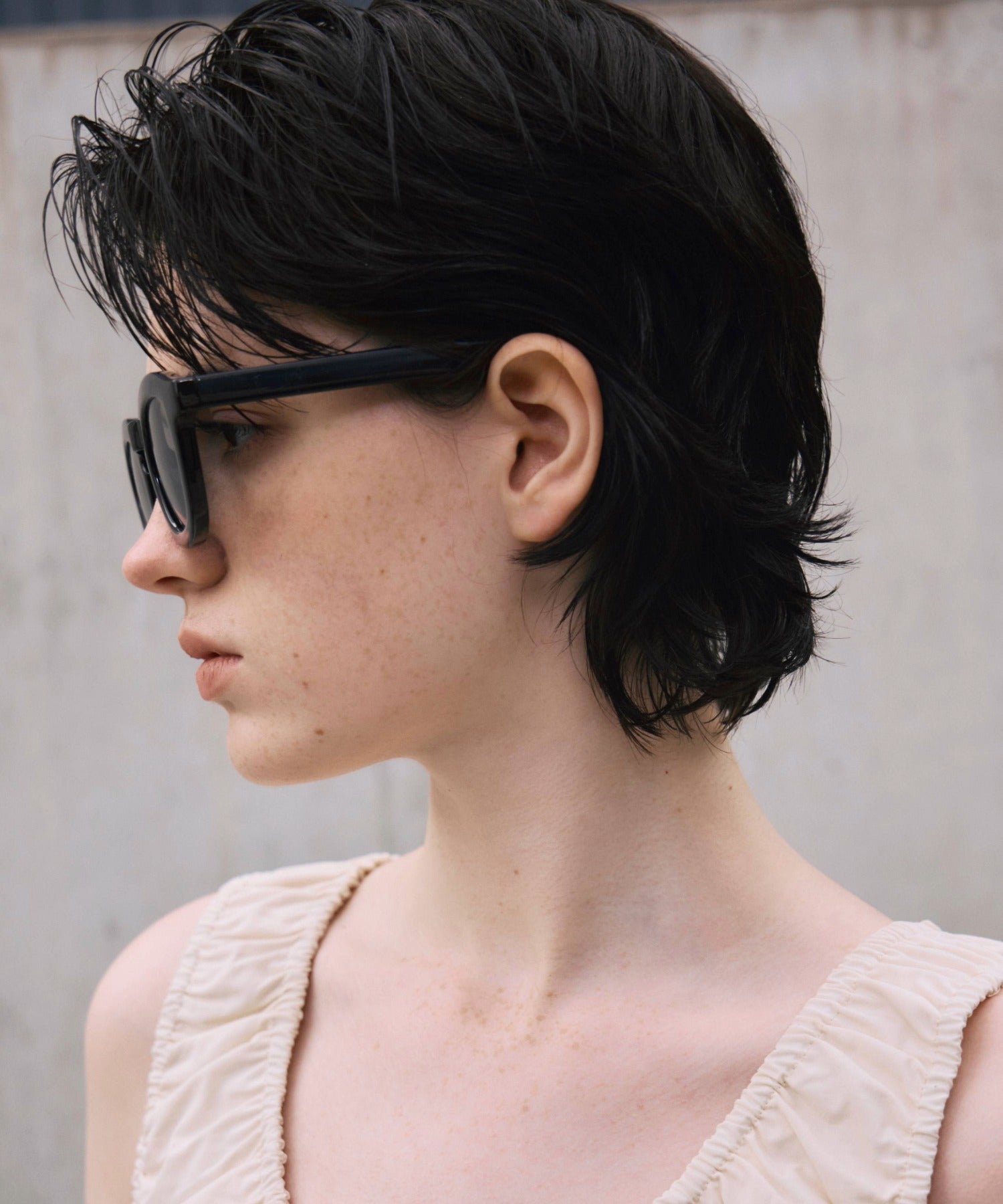 [ブラック×グレー]ボールドフレーム