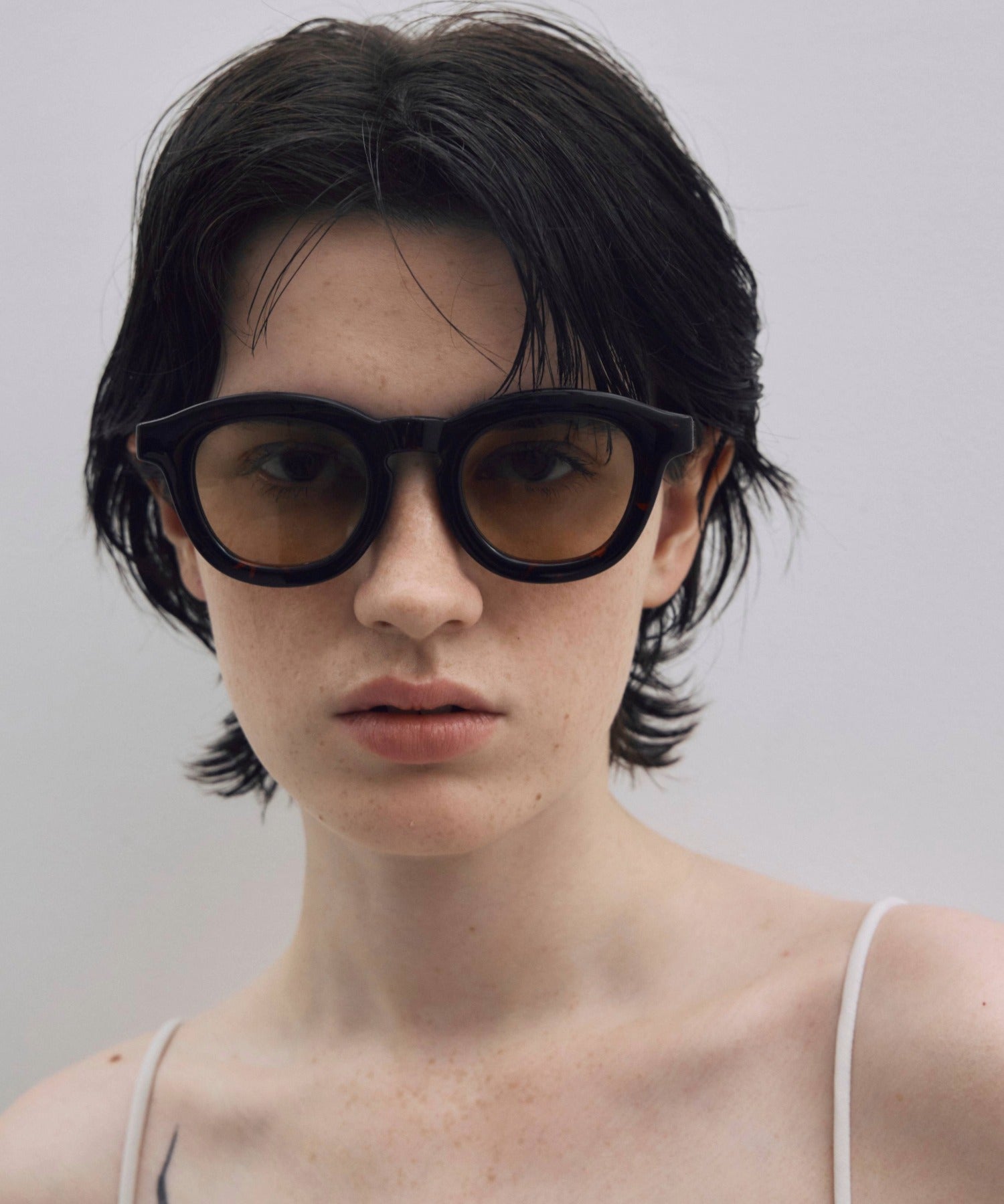 [ブラウン]ボールドフレーム