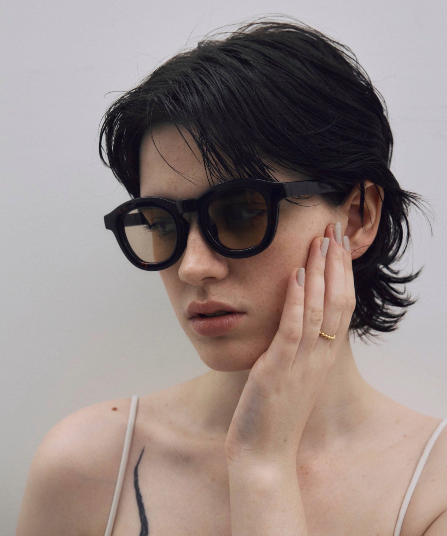 [ブラウン]ボールドフレーム