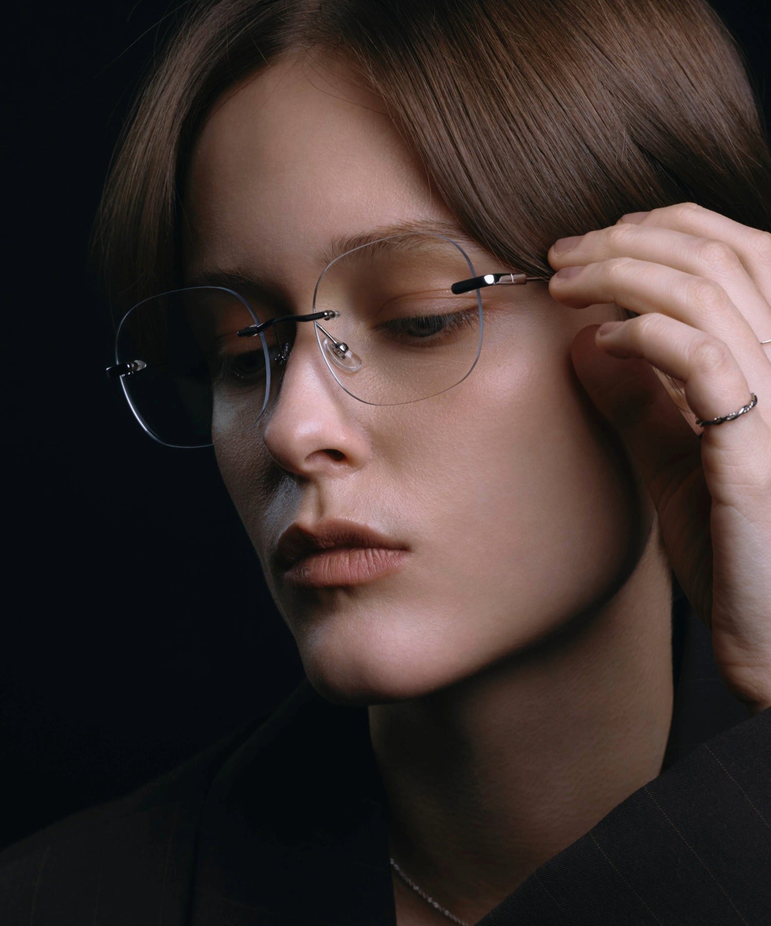 [クリア]リムレスアイウェア