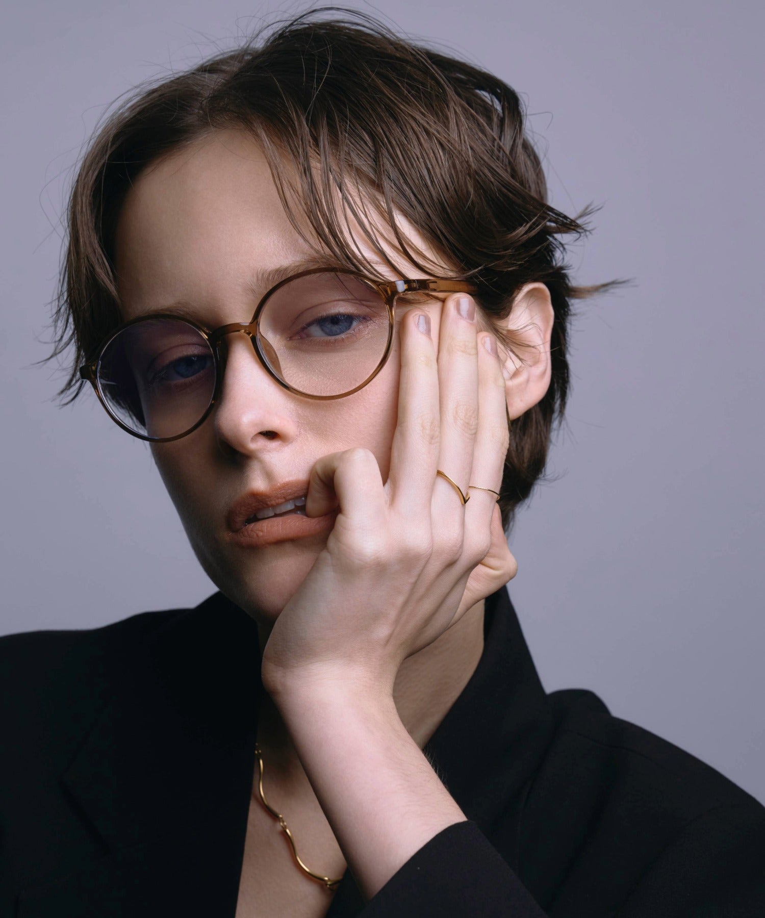 【米色】波士頓框