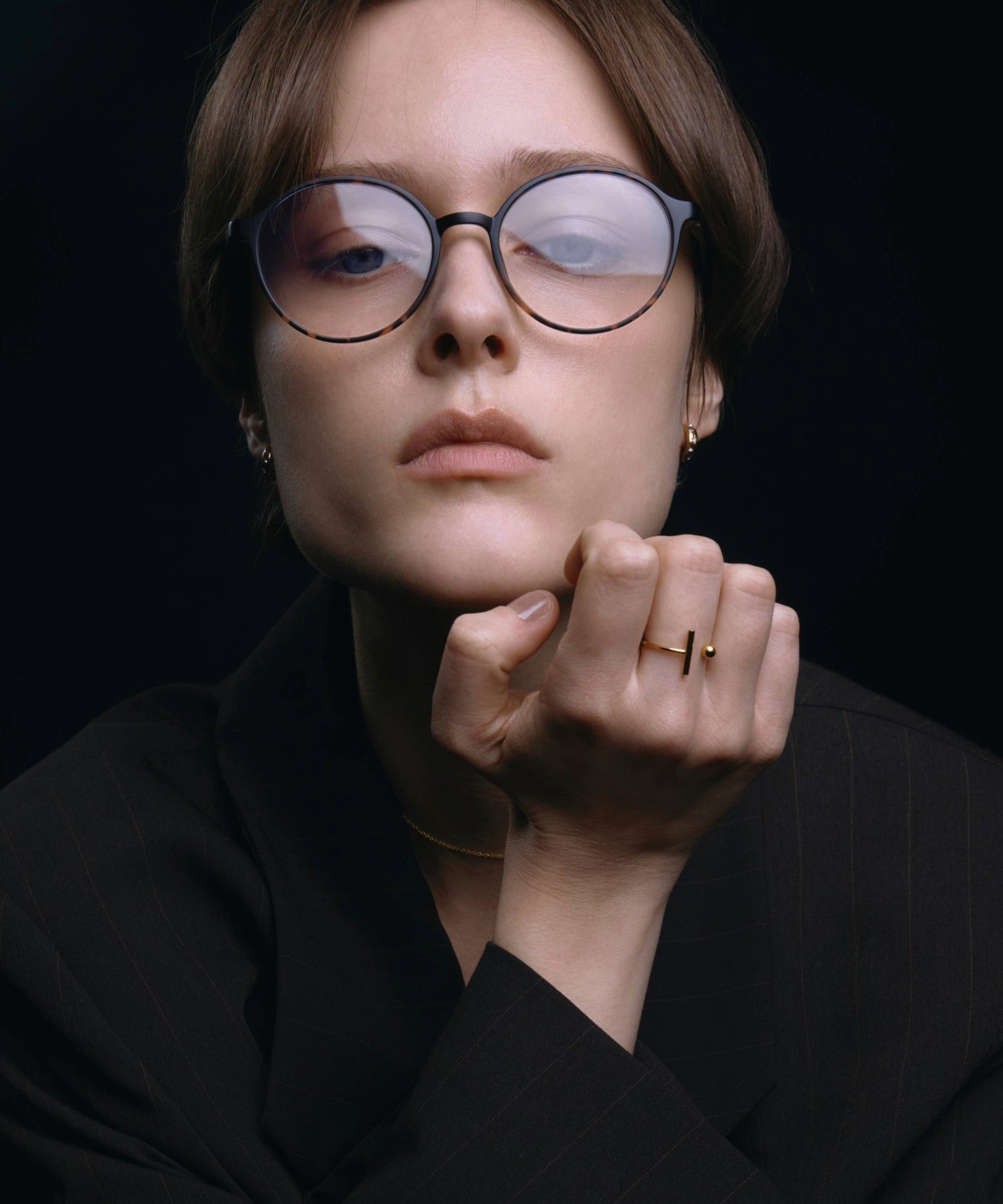 [ブラウン]ボストンフレーム