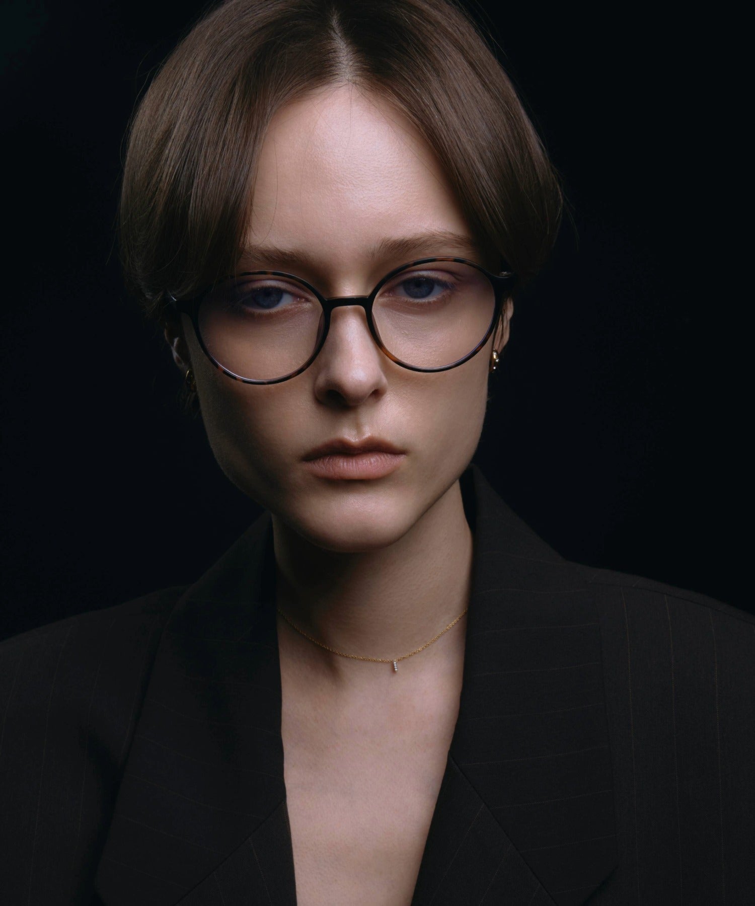 [ブラウン]ボストンフレーム