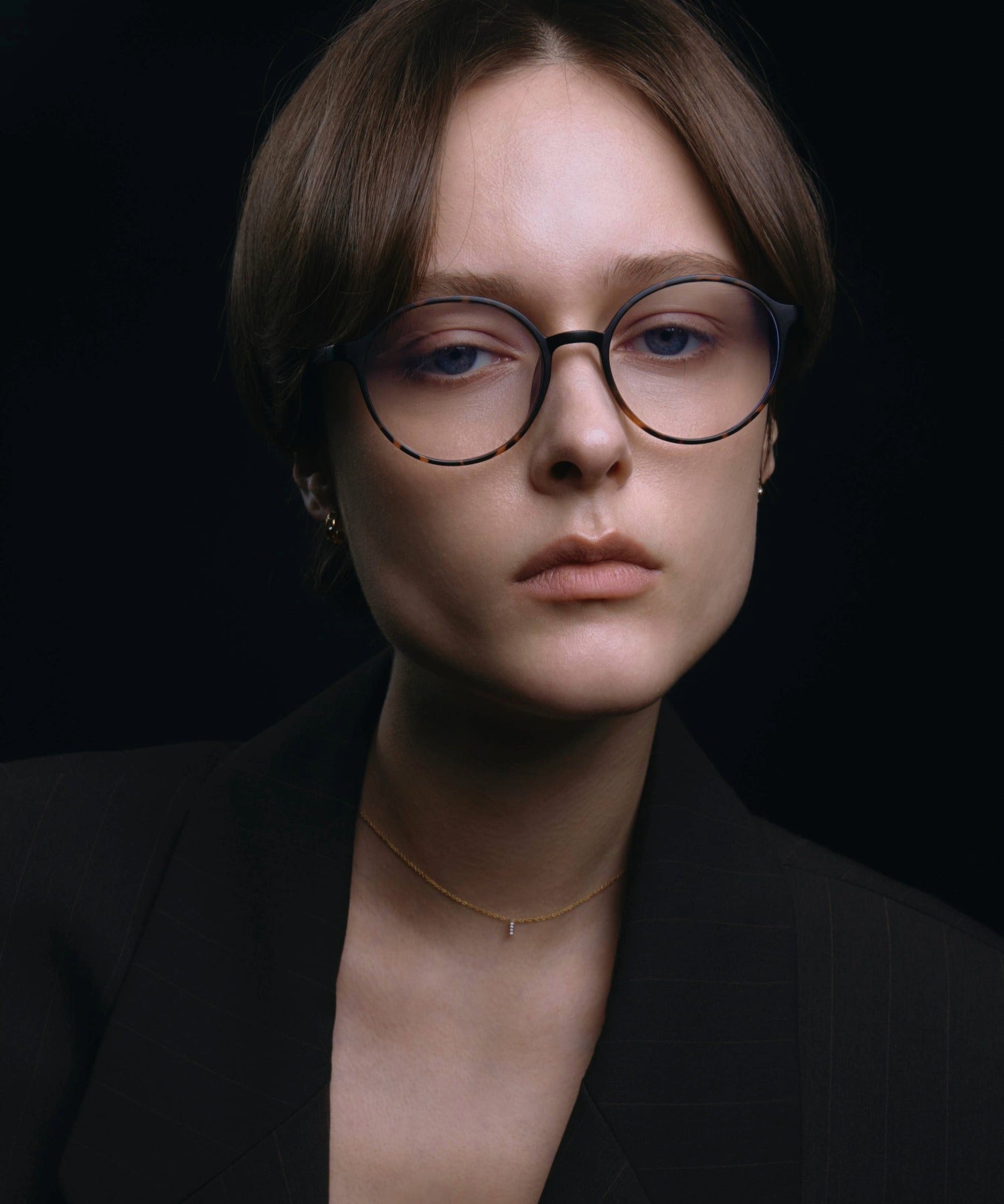 [ブラウン]ボストンフレーム