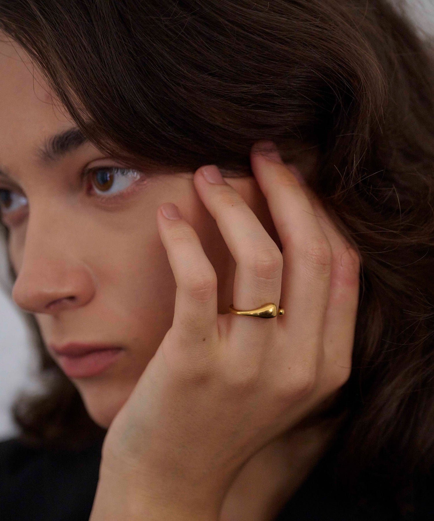 ゴールド　バランスリング　金属アレルギー対応　サージカルステンレス
