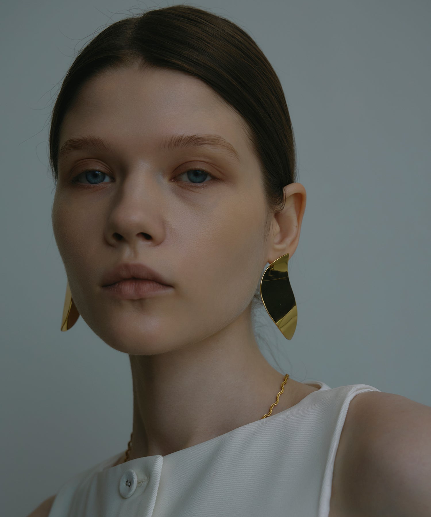 【美品】MONAKA jewelly ゴールデンルチルピアス(片耳用) セール】【金属アレルギー対応】 ハート ポイントピアス（片耳用