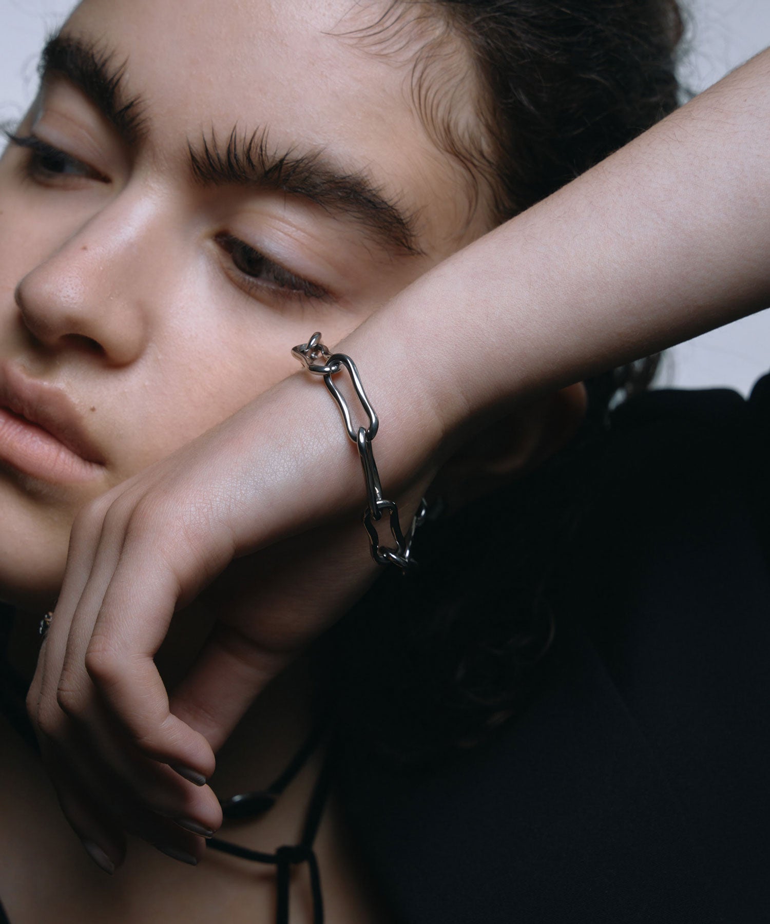 [Silver]Gord Chain Bracelet