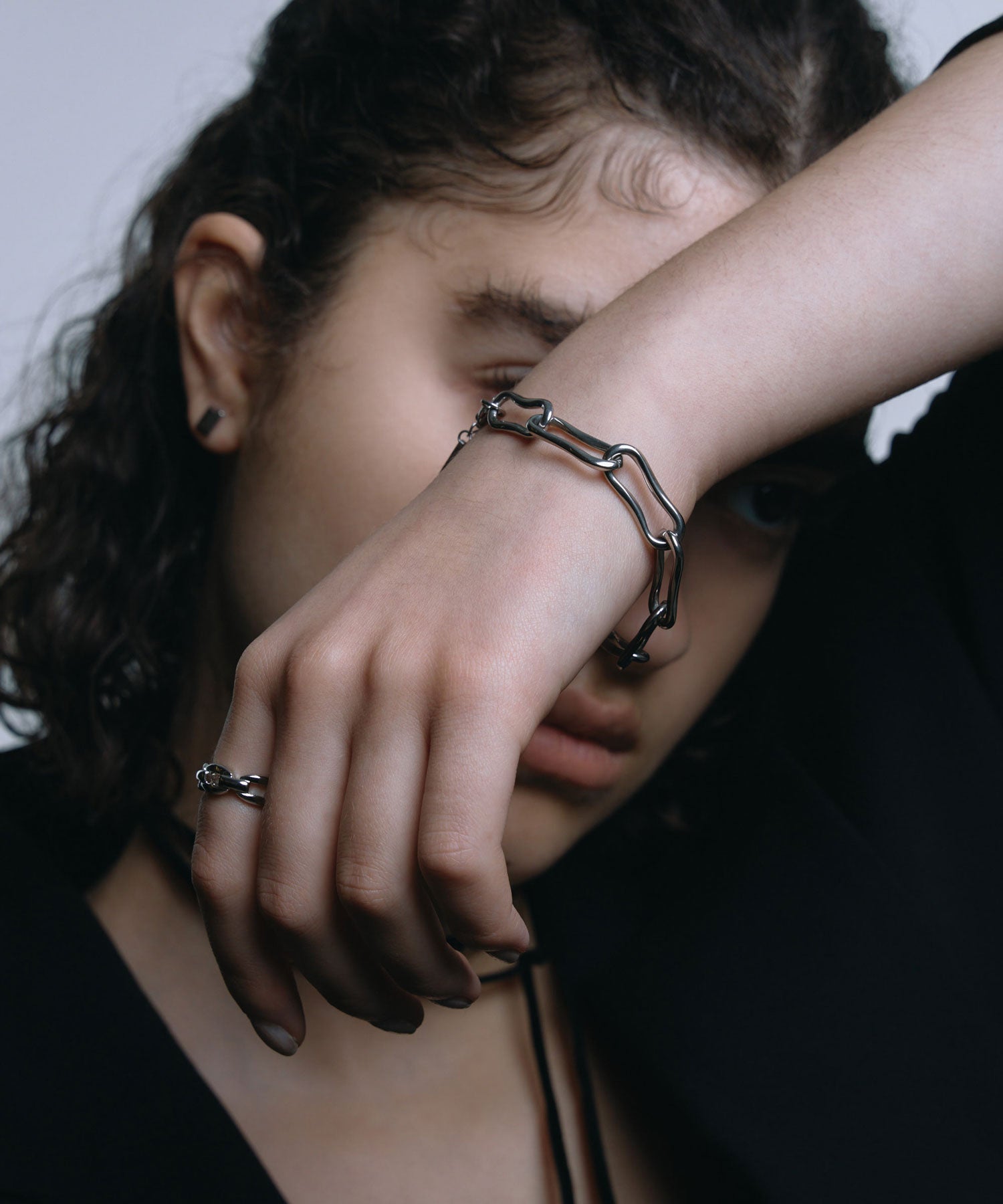 シルバー]ゴードチェーンブレスレット