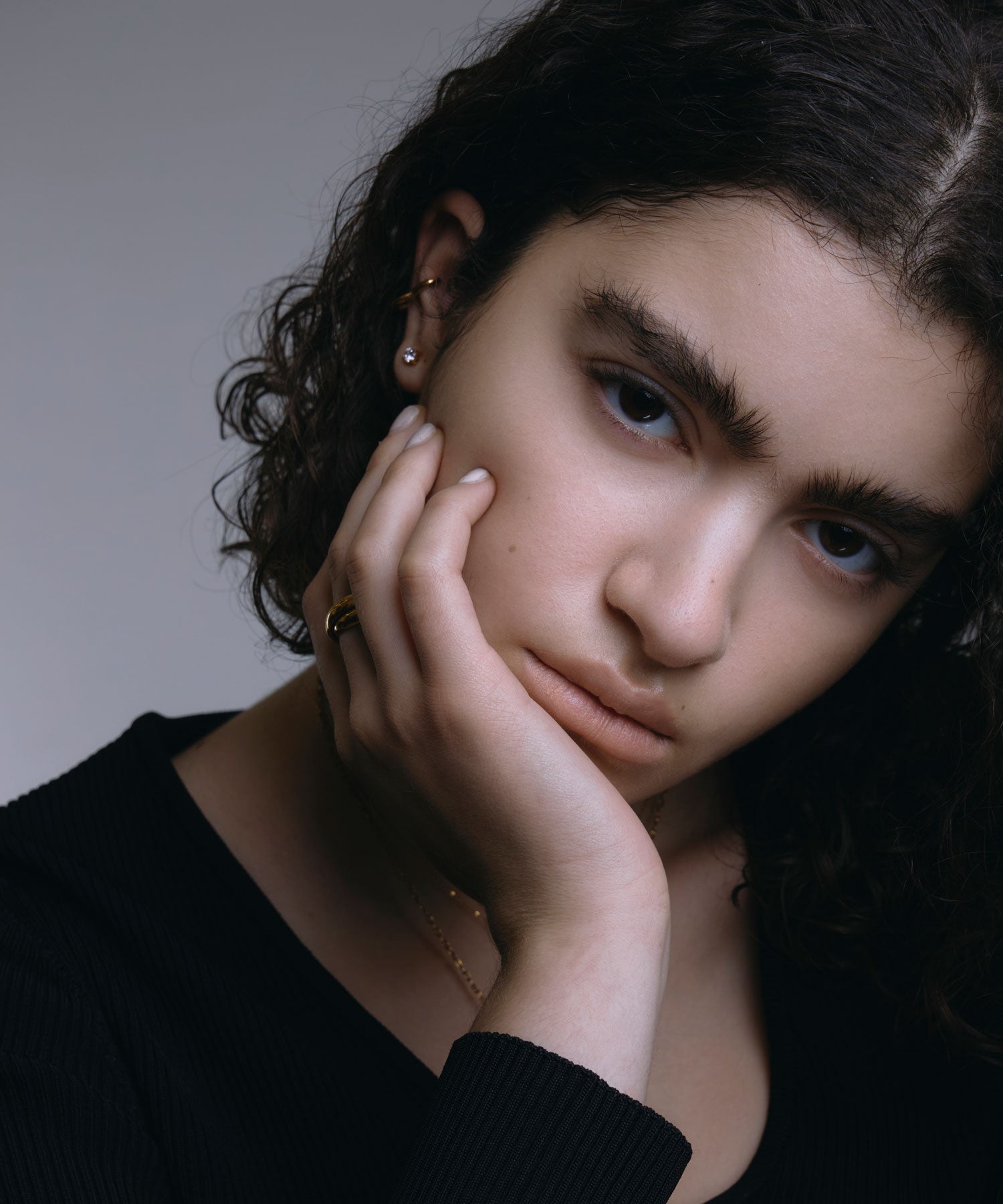 [Gold] Heart Ear Cuff