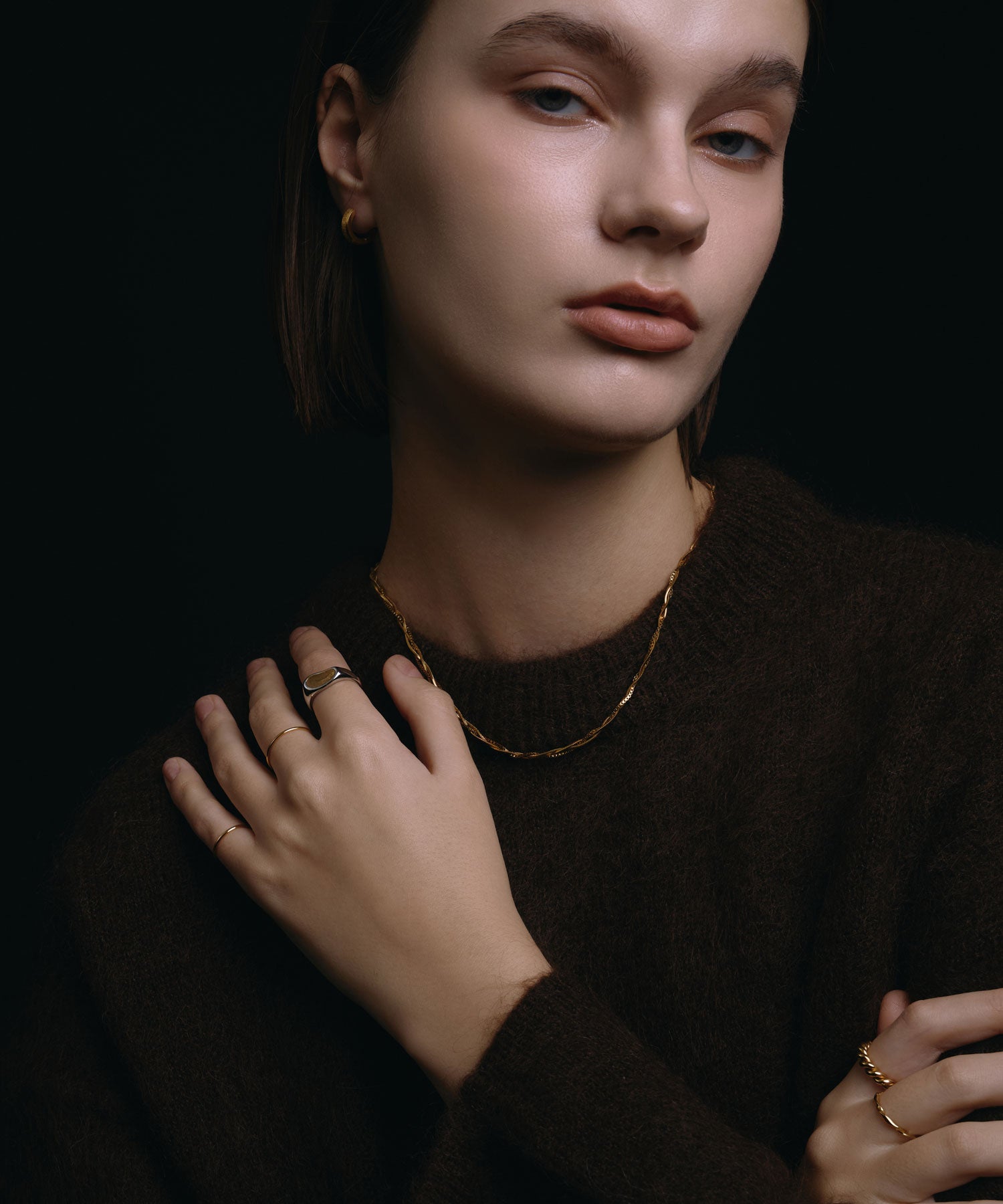 [ゴールド]ヒドゥンハートシグネットリング